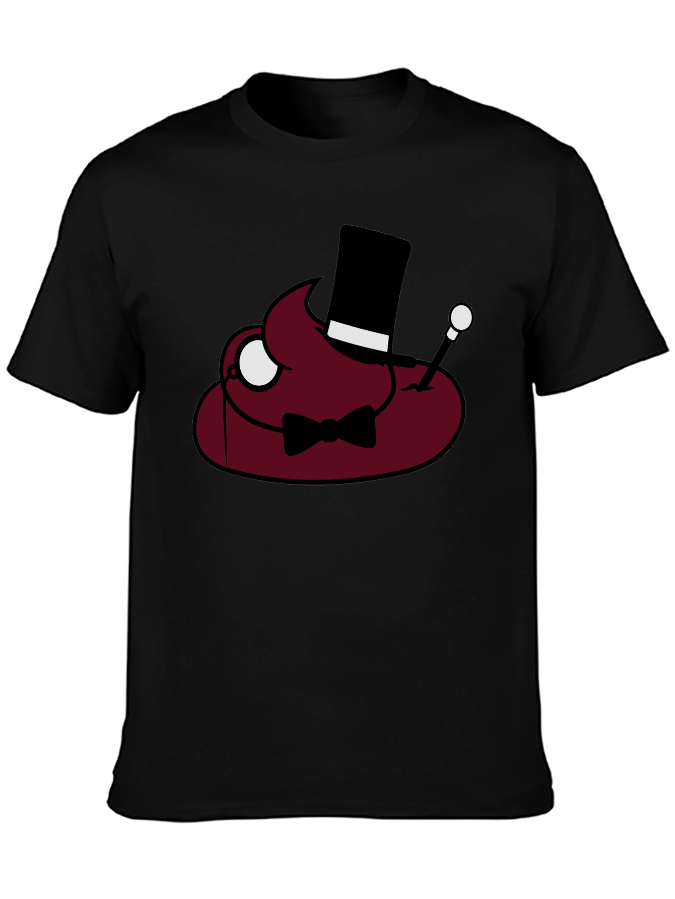 Poop Emoji Gentleman T-Shirt - Funny Humor Tee