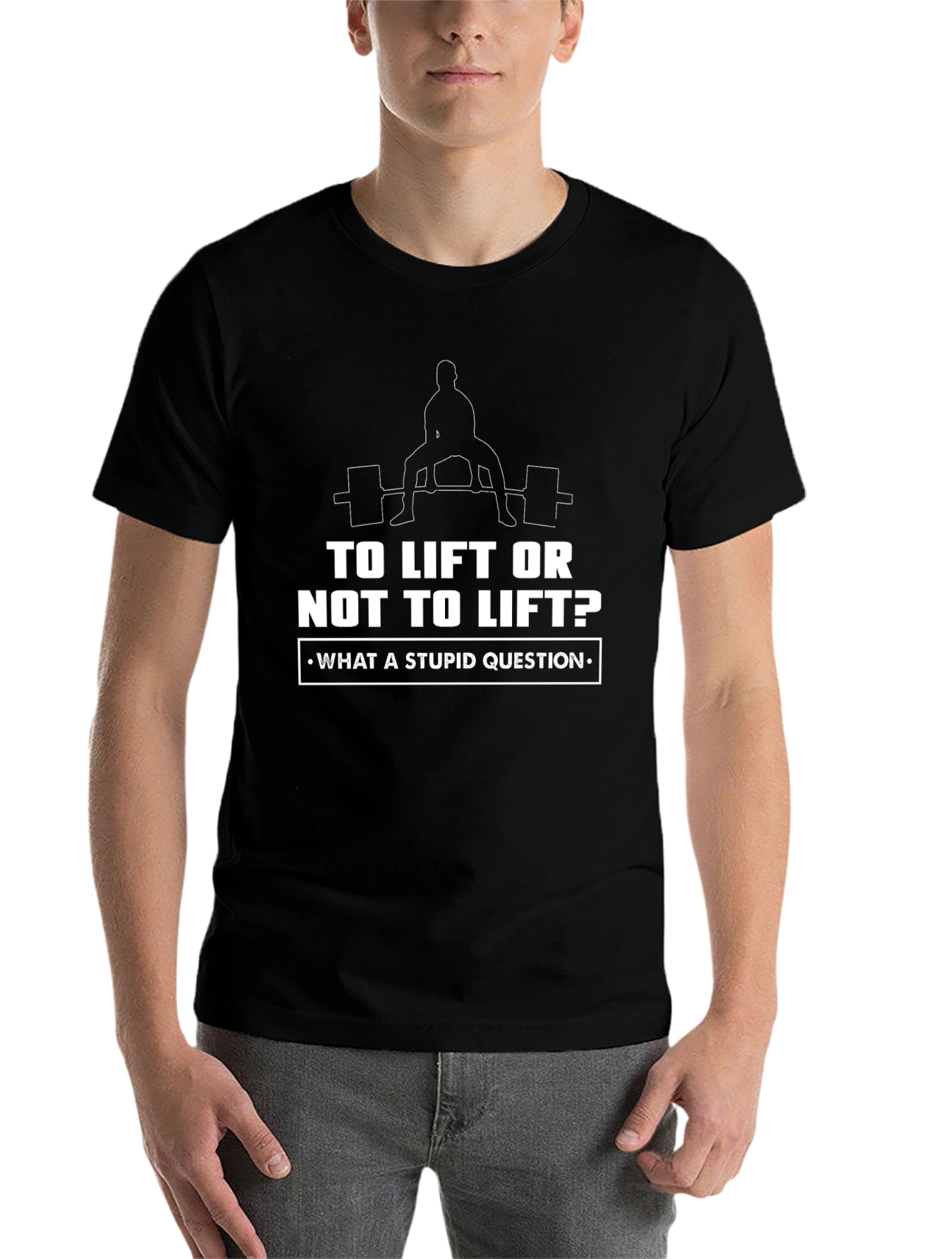 To Lift or Not to Lift? Black T-Shirt