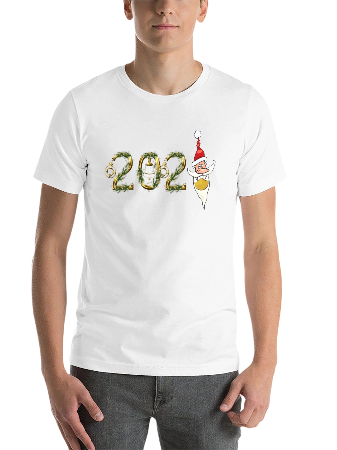 Festive 2024 Santa Graphic T-Shirt