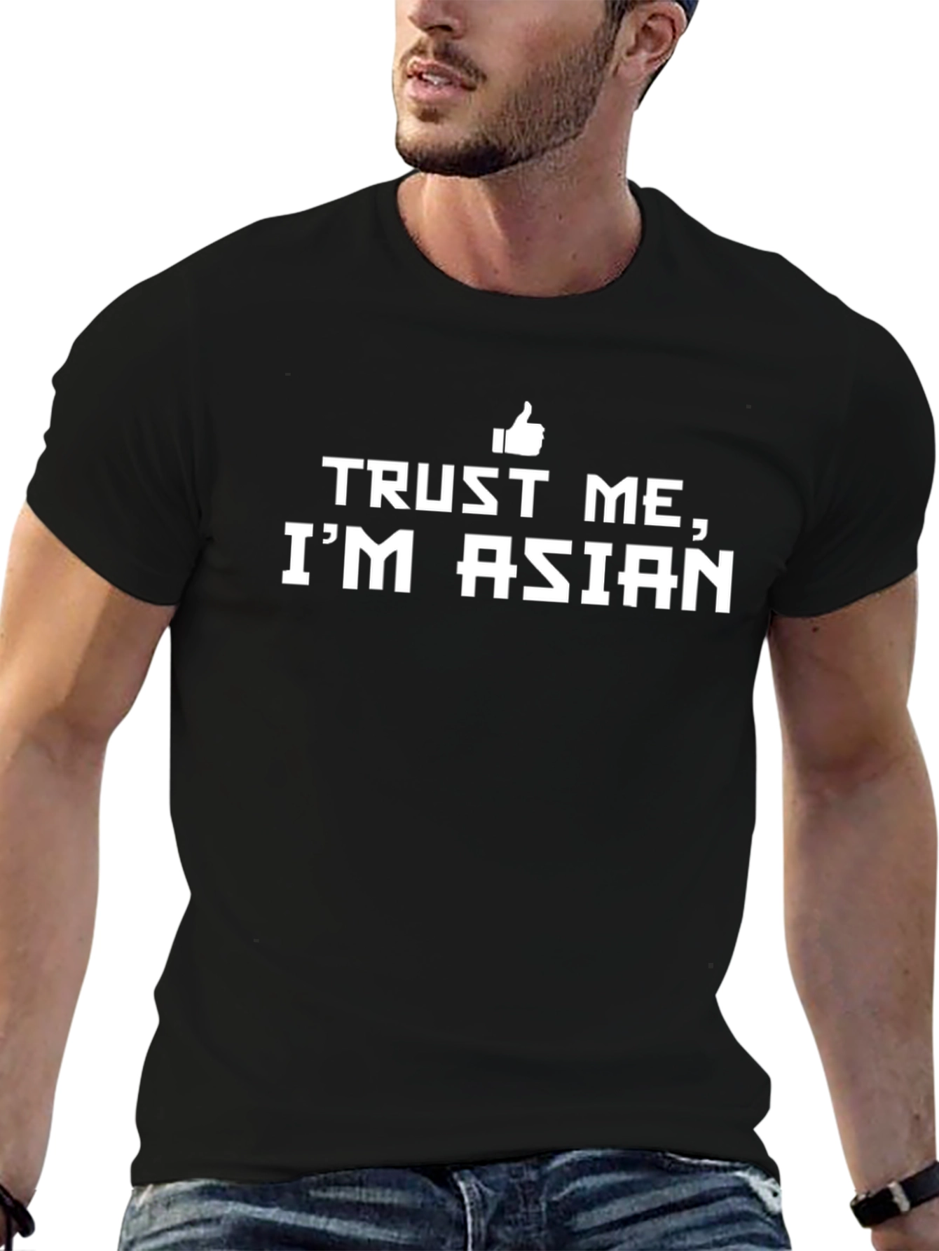 Trust Me Im Asian T-Shirt - Black