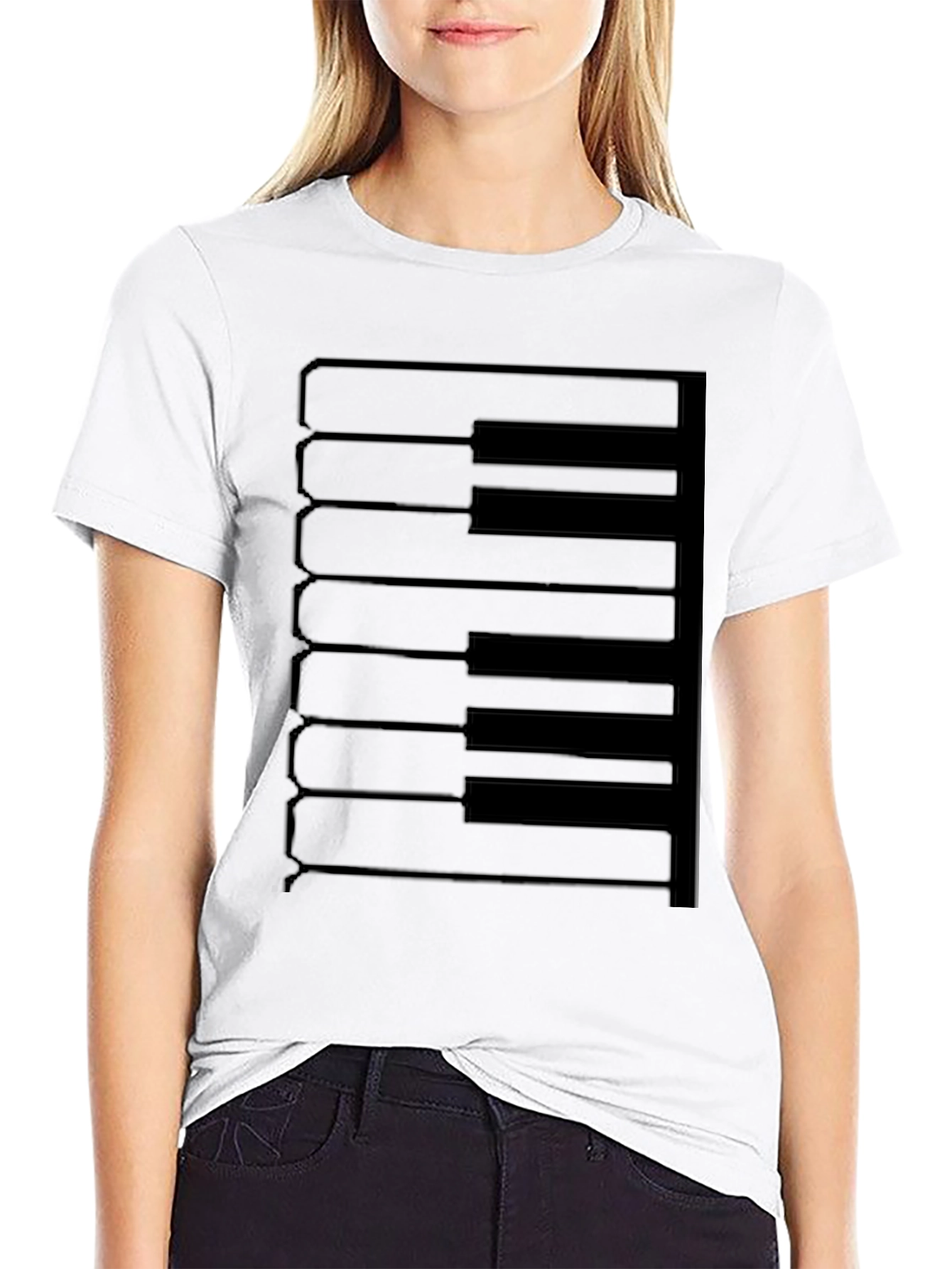 Piano Keys Graphic Tee - Musician T-Shirt