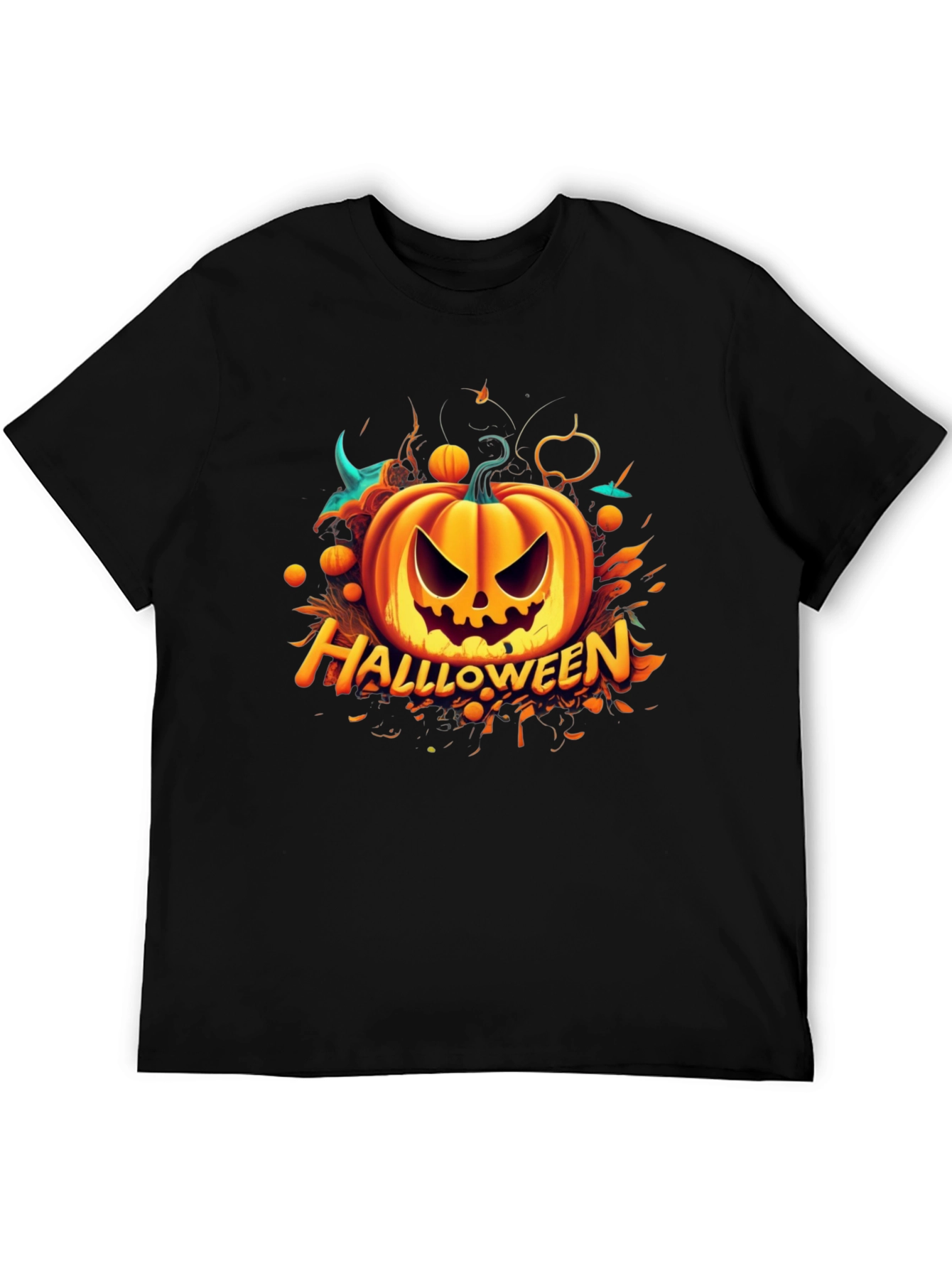 Halloween Pumpkin Graphic T-Shirt - Spooky Season Apparel