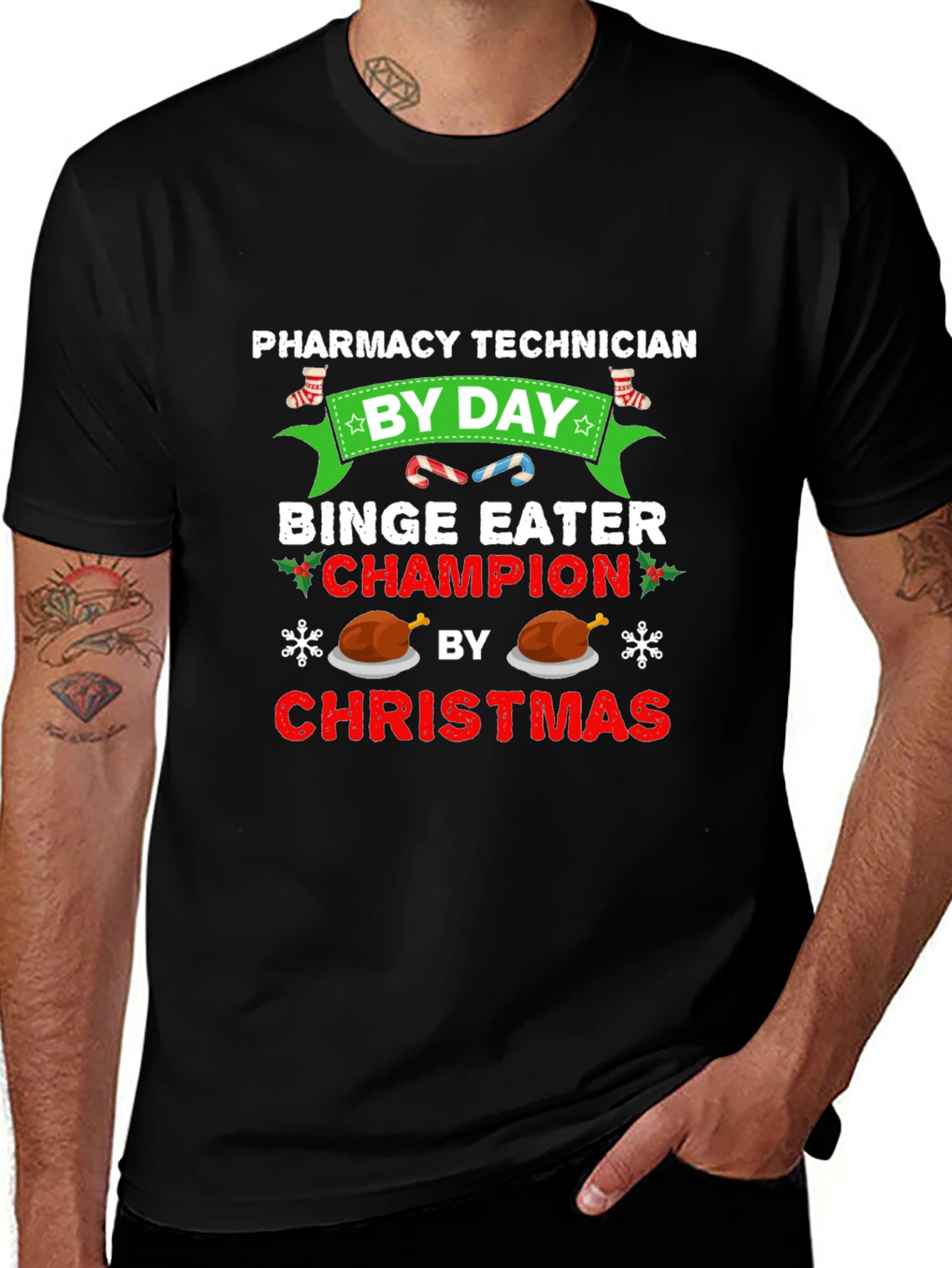 Pharmacy Technician Christmas T-Shirt