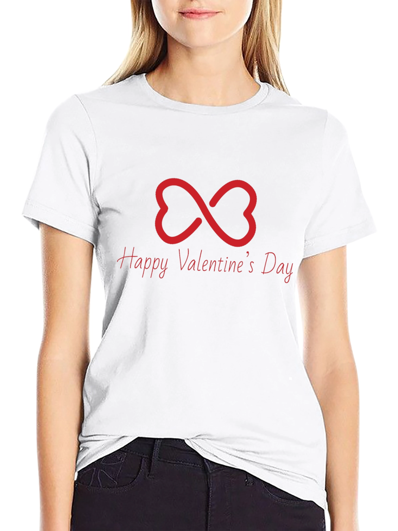 Happy Valentines Day Infinity Heart T-Shirt