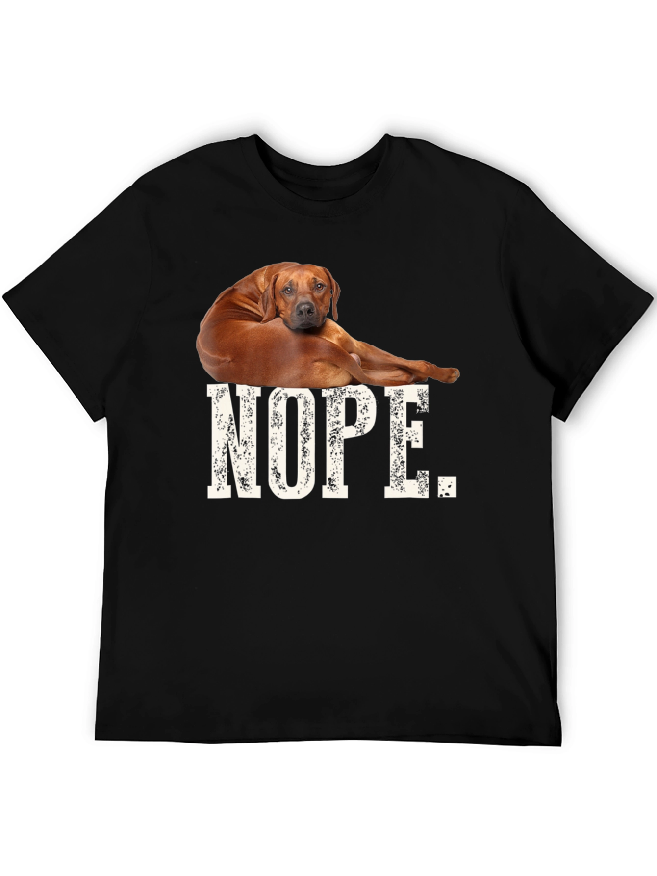 Nope Dog T-Shirt Funny Novelty Tee