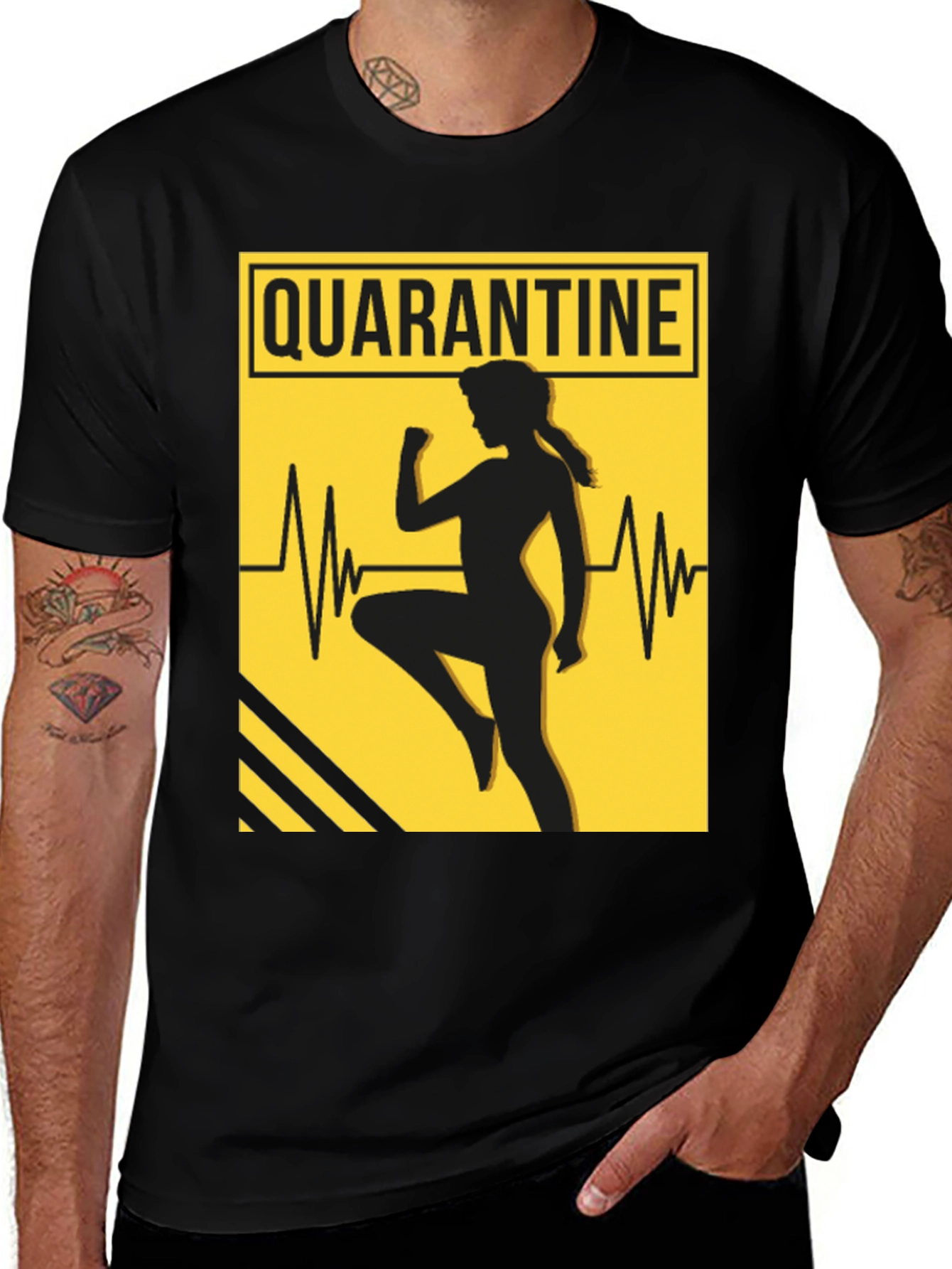 Quarantine Workout T-Shirt - Stay Active in Style