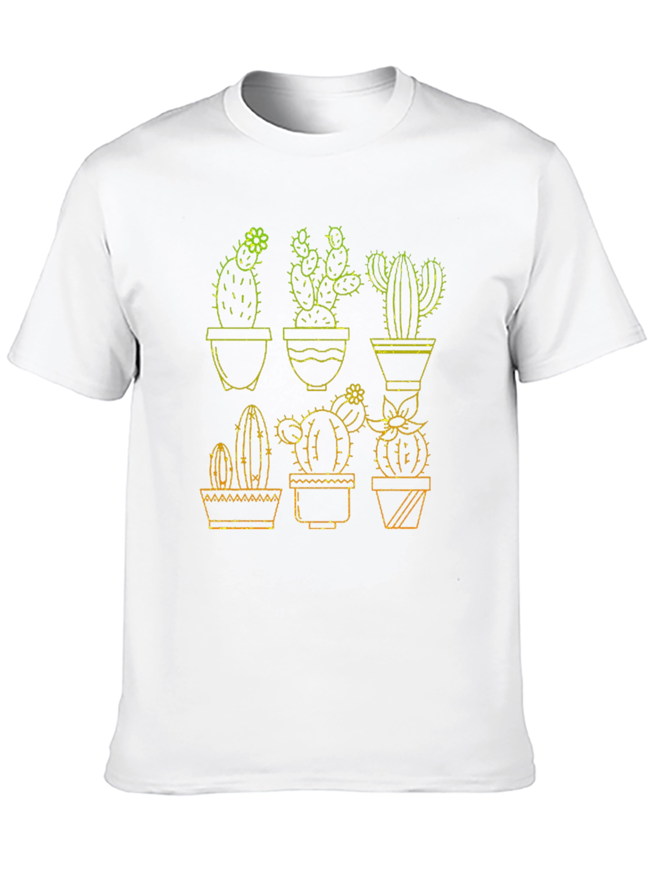 Cactus Graphic Tee - Black Cotton T-Shirt