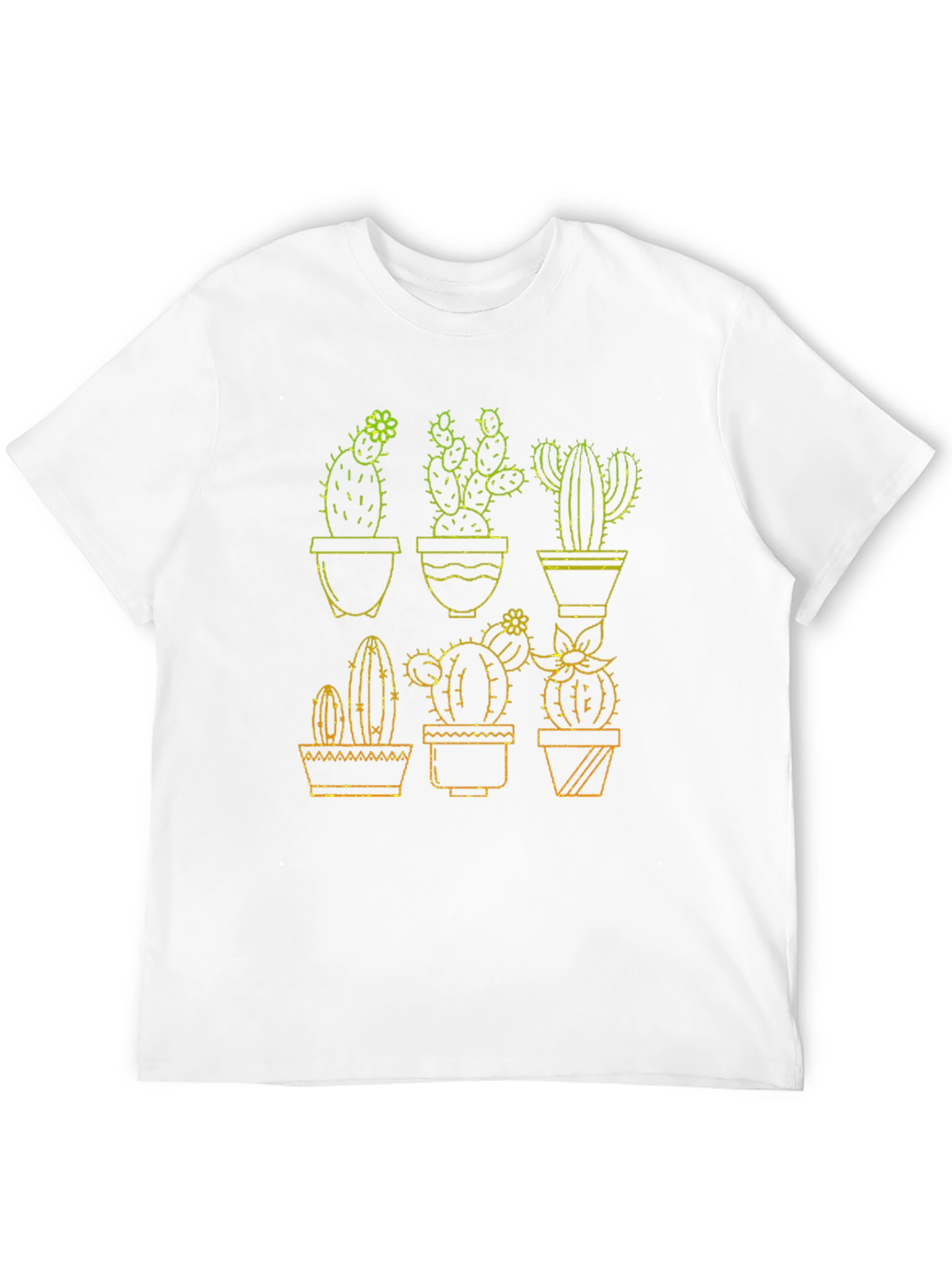 Cactus Graphic Tee - Black Cotton T-Shirt