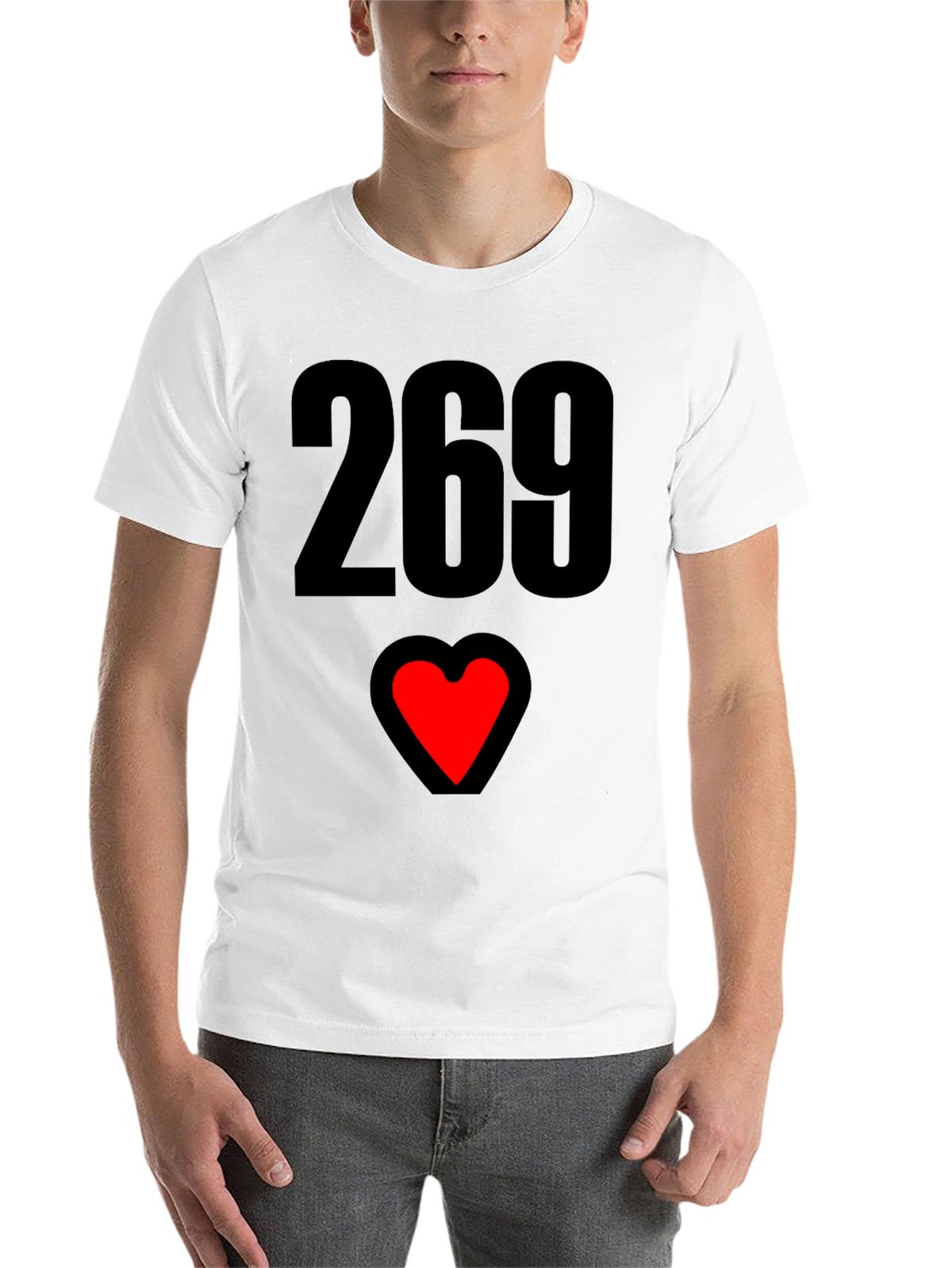 269 Heart Graphic T-Shirt - Black