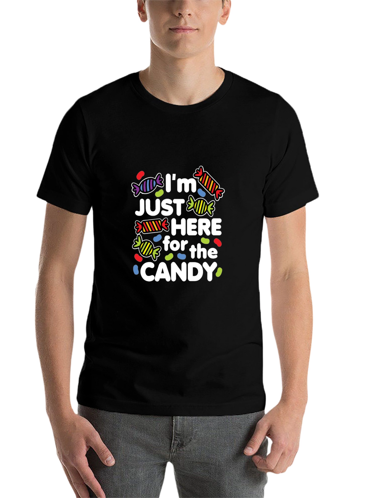 Im Just Here for the Candy Graphic Tee