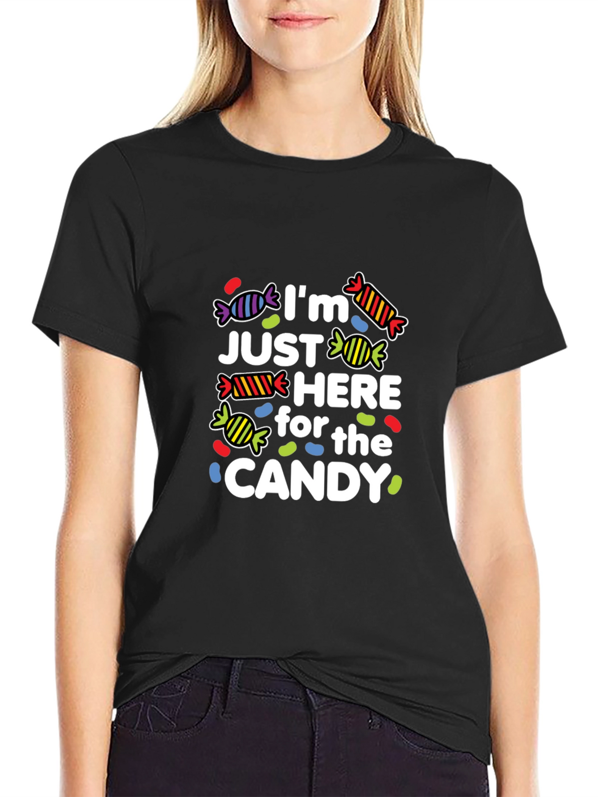 Im Just Here for the Candy Graphic Tee