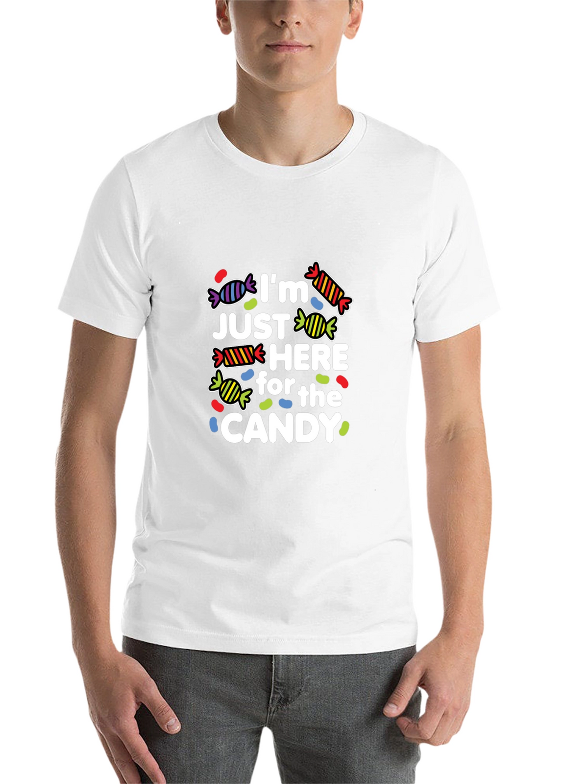 Im Just Here for the Candy Graphic Tee