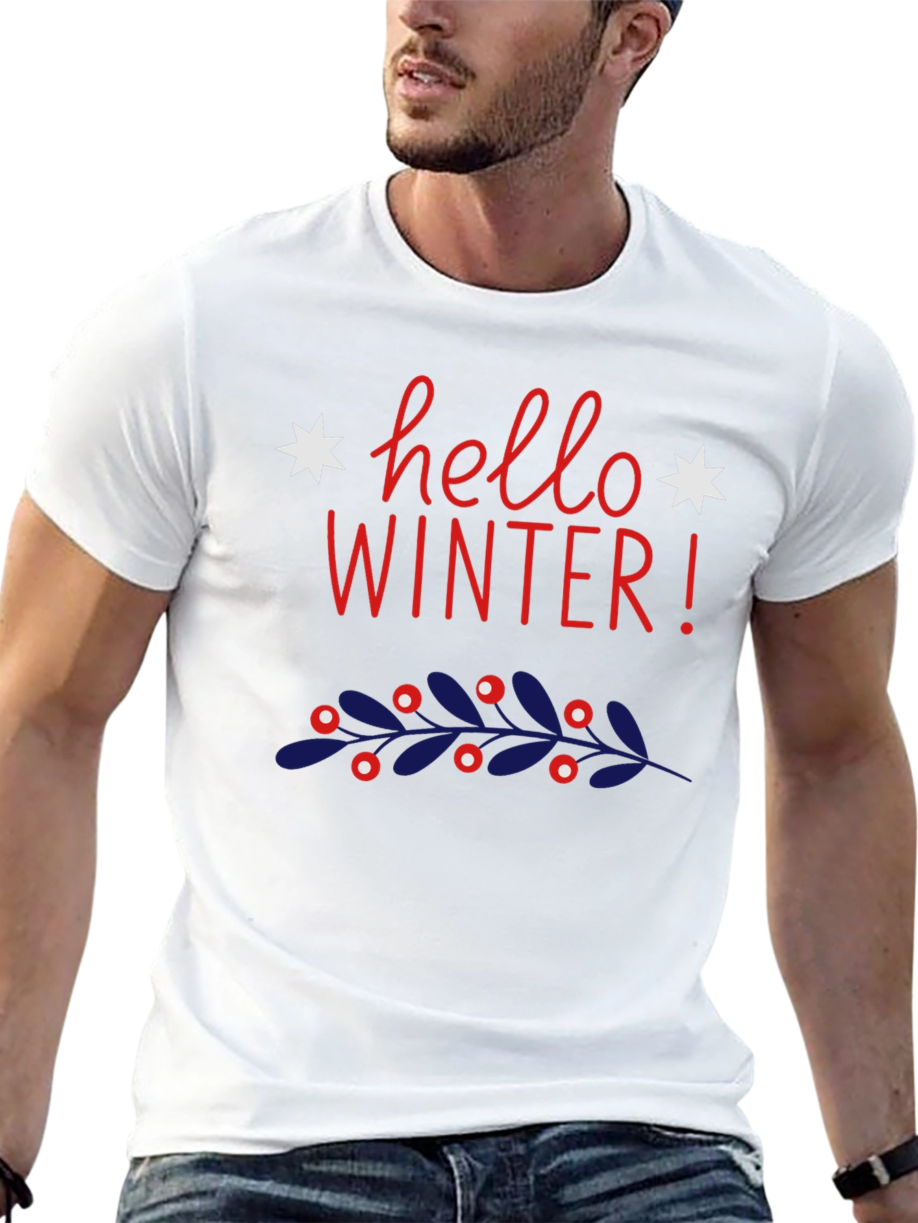 Hello Winter Graphic Tee - Holiday Style