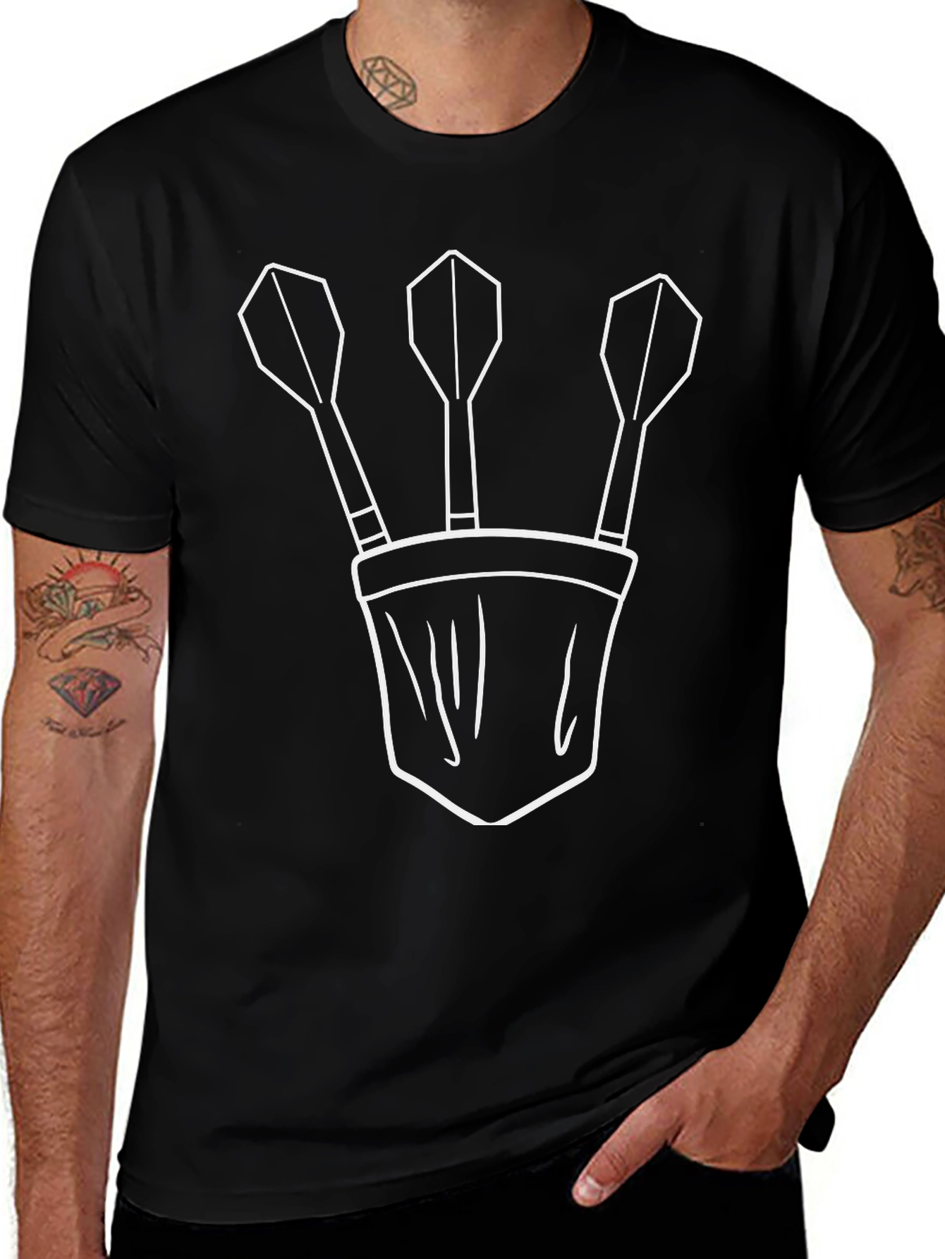 Darts T-Shirt - Dartboard Design Tee