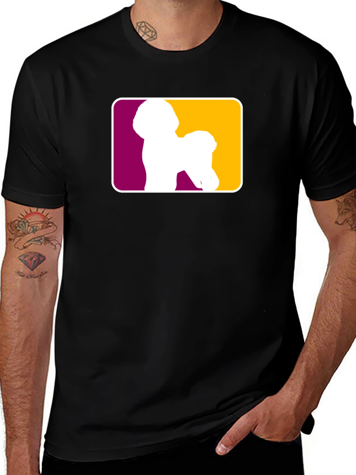 Dog Breed Silhouette Tee - Stylish Comfortable