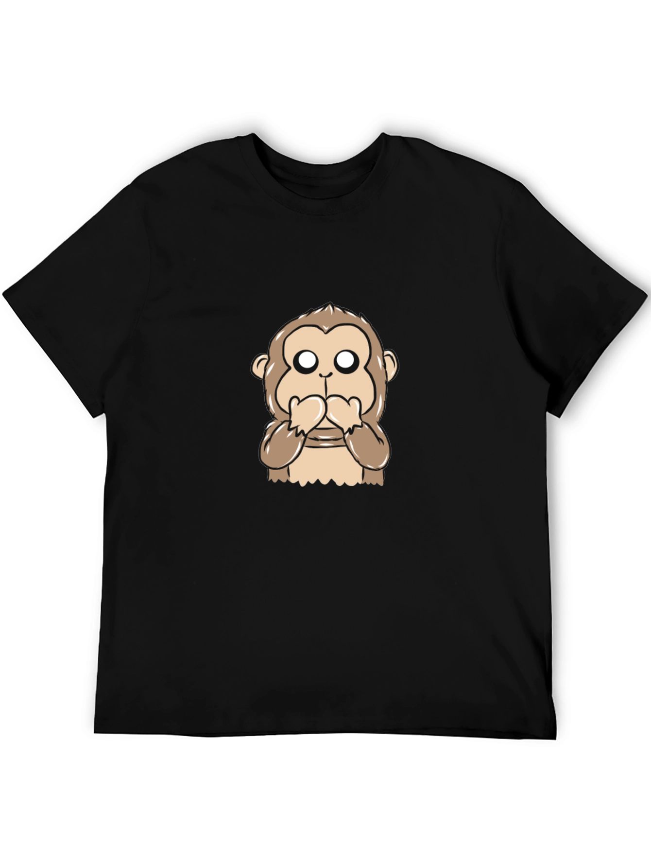 Speak No Evil Monkey Graphic T-Shirt