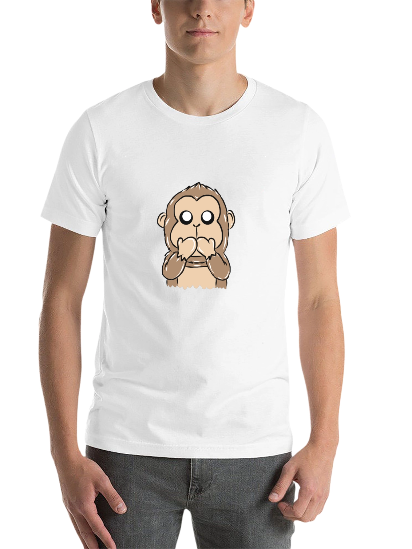 Speak No Evil Monkey Graphic T-Shirt
