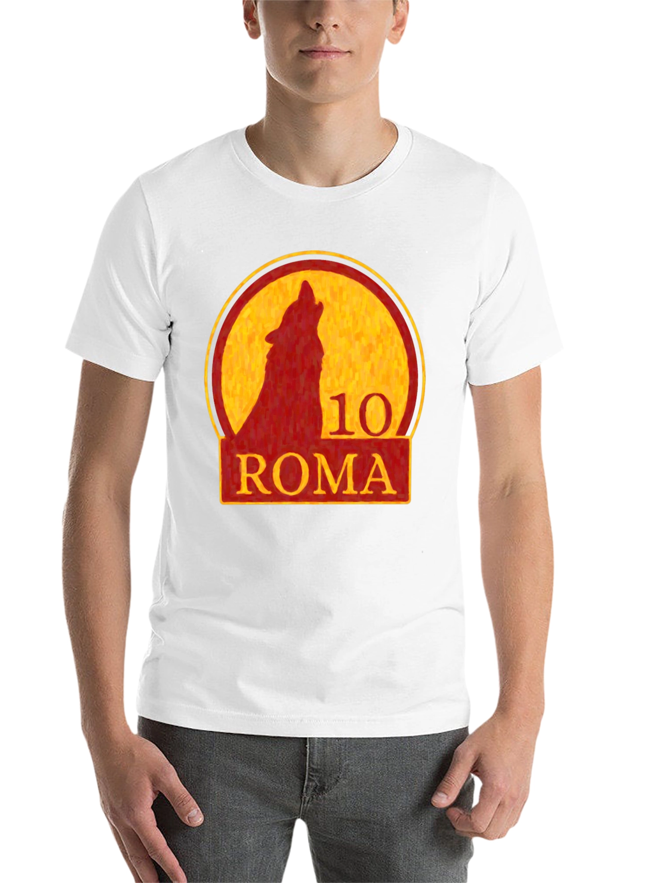 Roma 10 Wolf T-Shirt - Stylish Graphic Tee