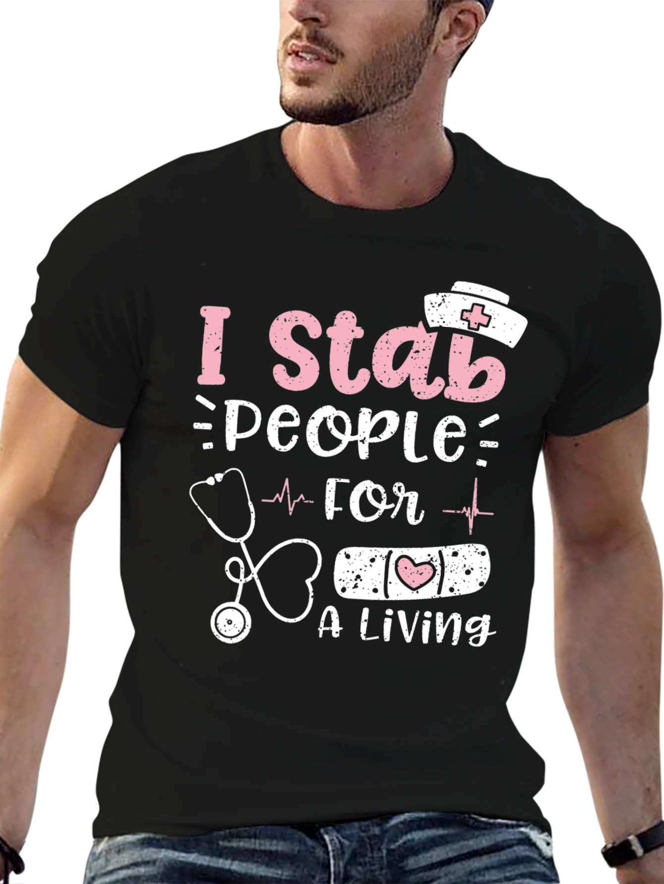 I Stab People For A Living Nurse T-Shirt