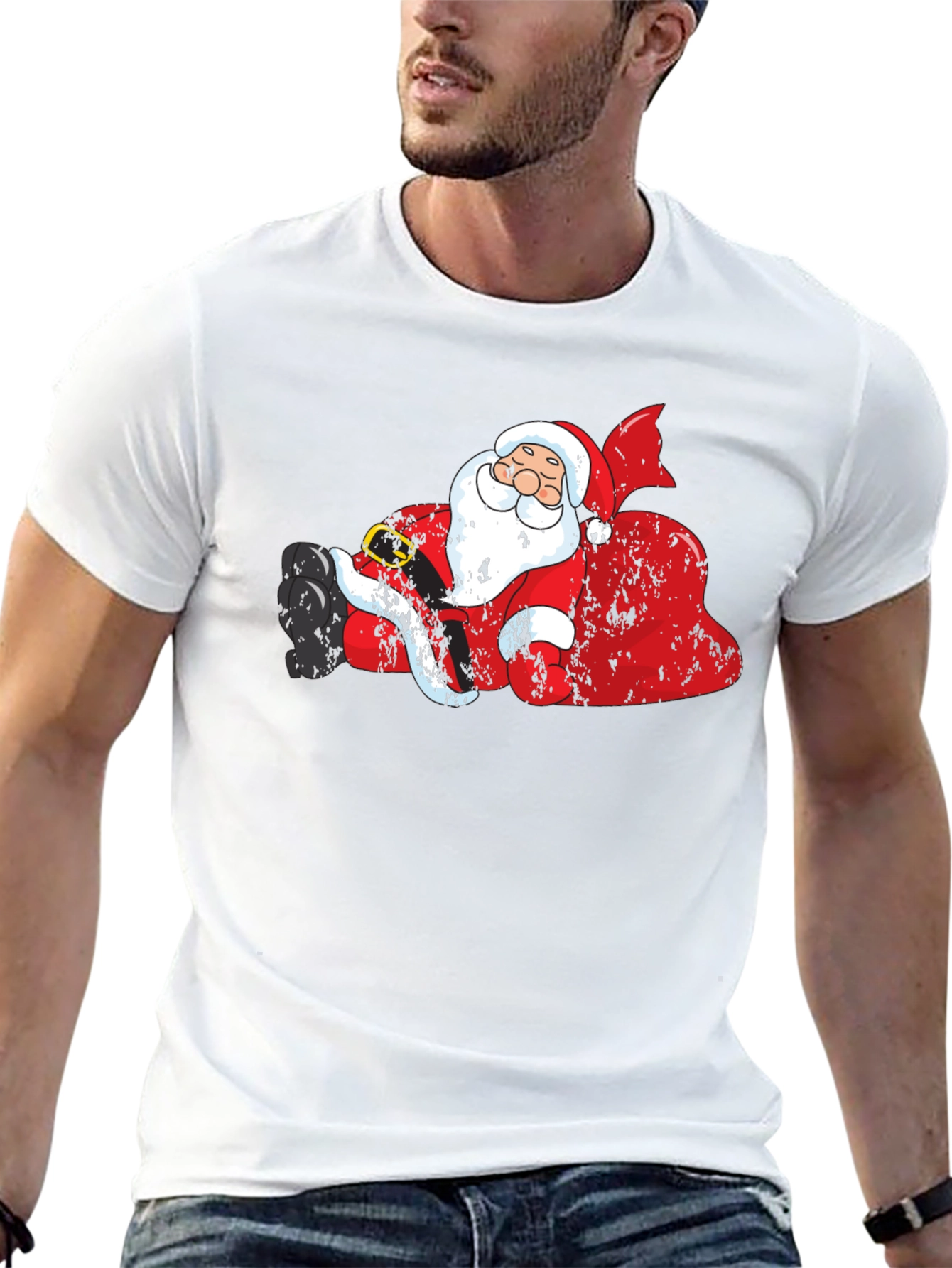 Santa Sack T-Shirt - Relaxed Fit Cotton Tee