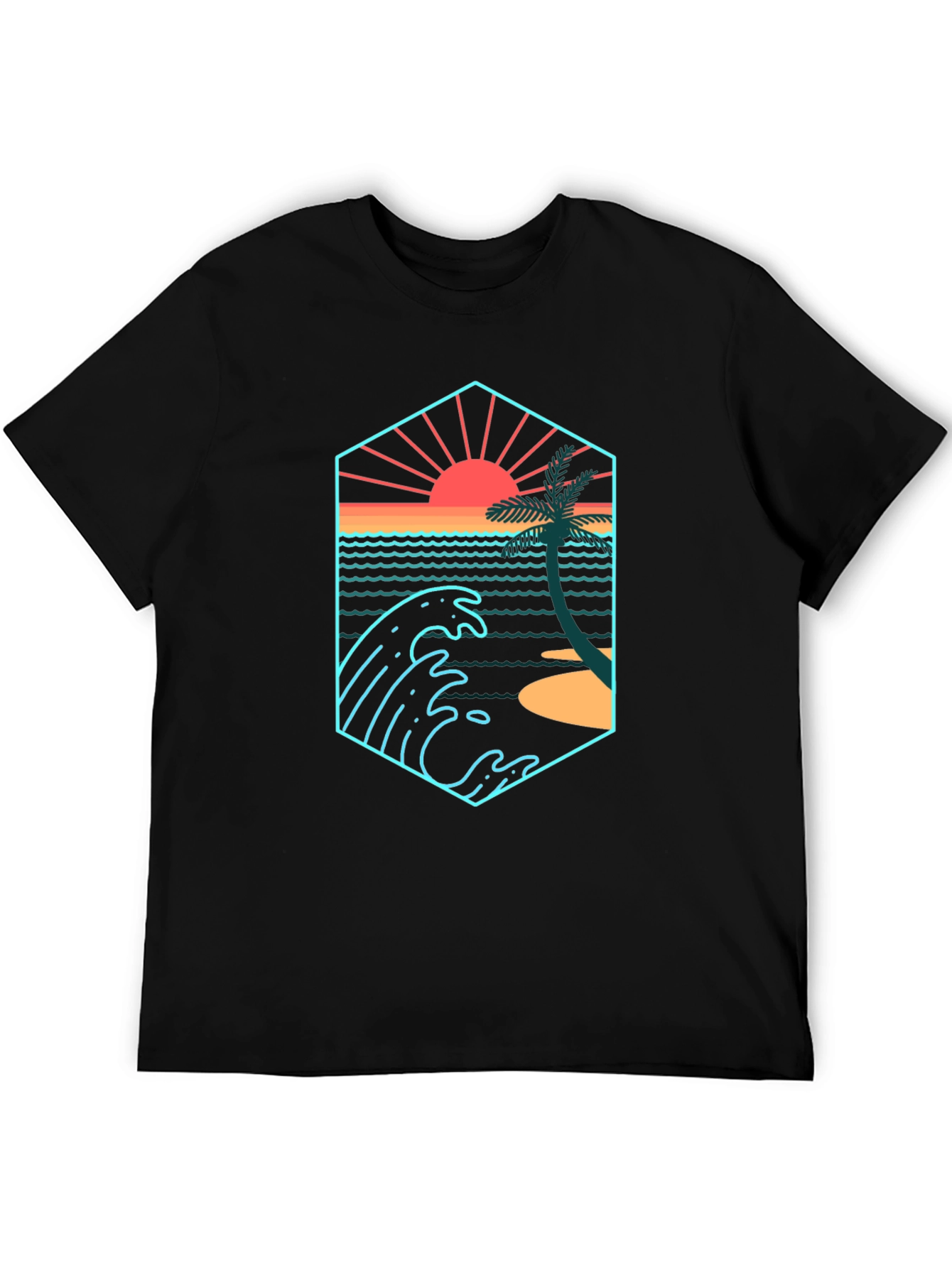 Sunset Wave Graphic T-Shirt