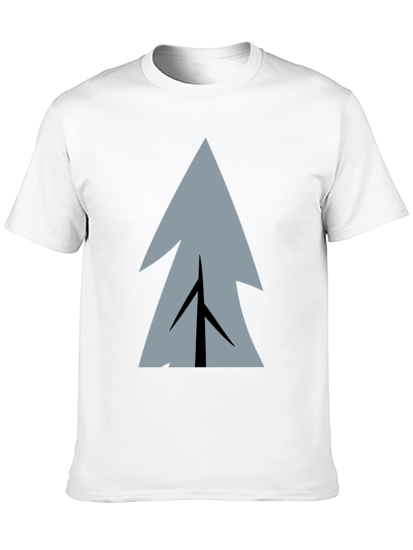 Geometric Tree Graphic Print T-Shirt