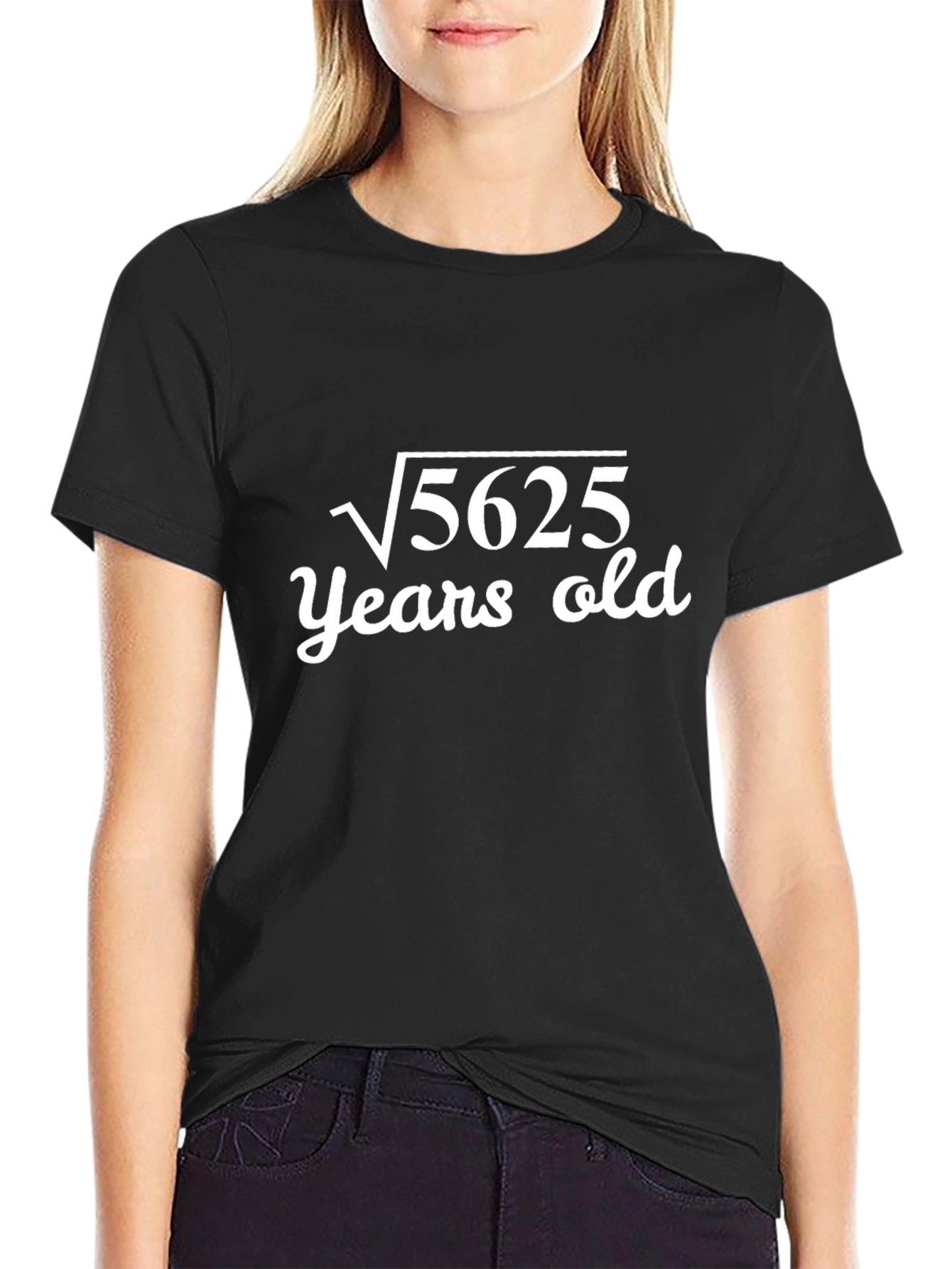 Square Root 5625 Years Old Graphic Tee