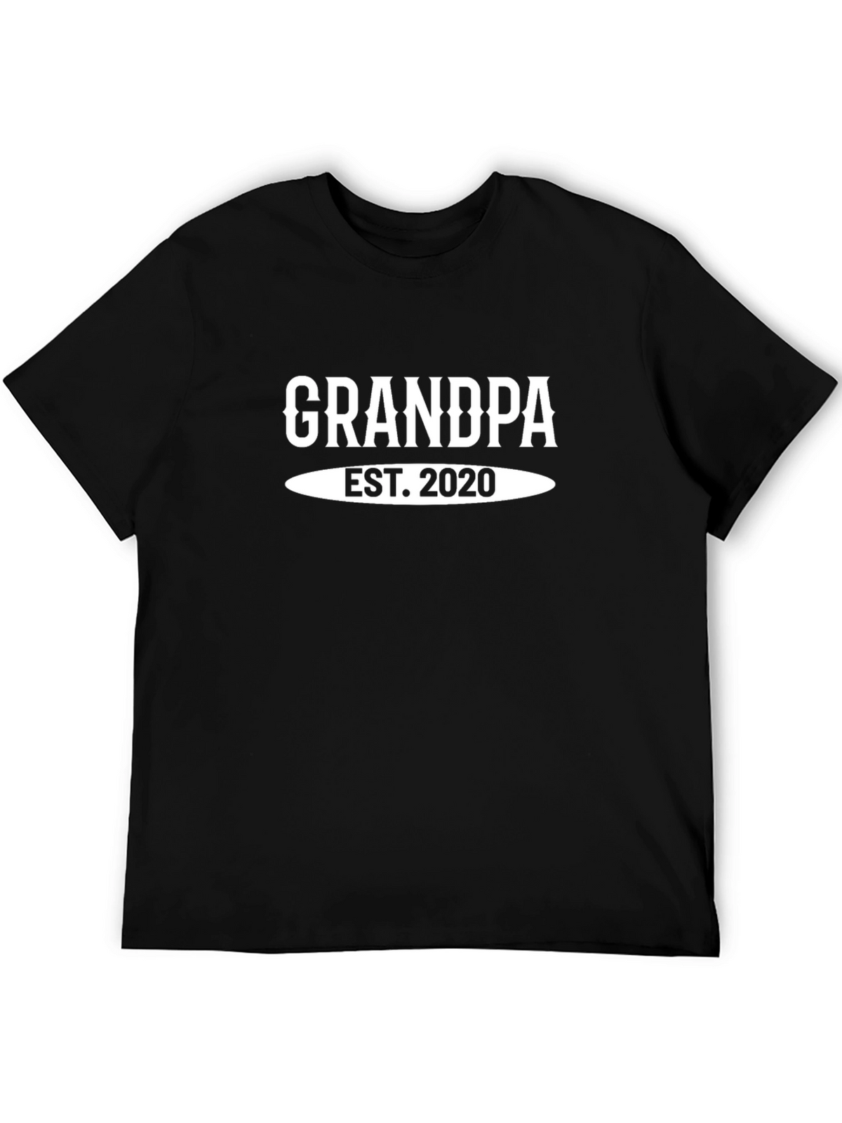 Grandpa Est. 2020 T-Shirt - New Grandfather Gift