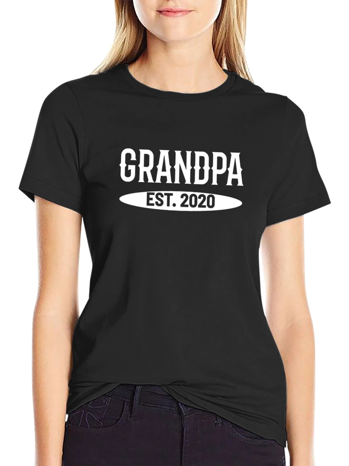 Grandpa Est. 2020 T-Shirt - New Grandfather Gift