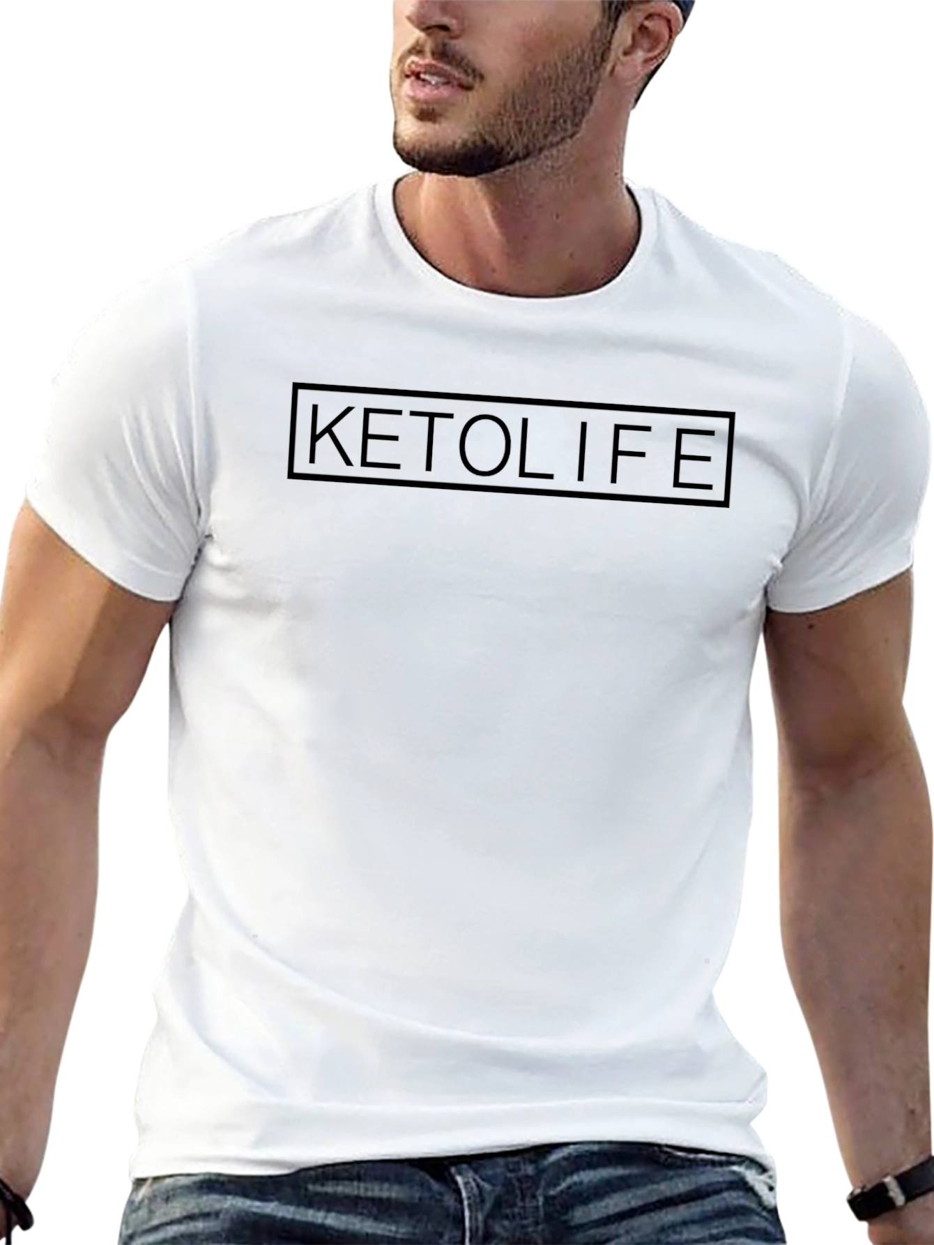 KetoLife Black Graphic T-Shirt