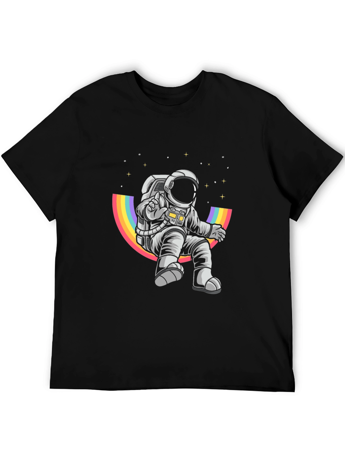 Astronaut Rainbow T-Shirt - Space Adventure Tee