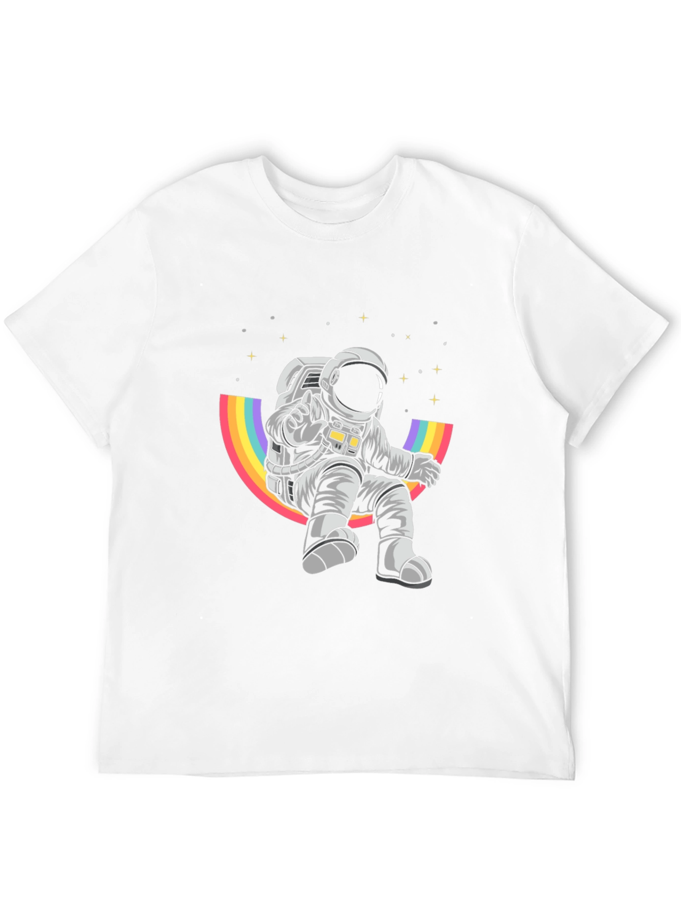 Astronaut Rainbow T-Shirt - Space Adventure Tee