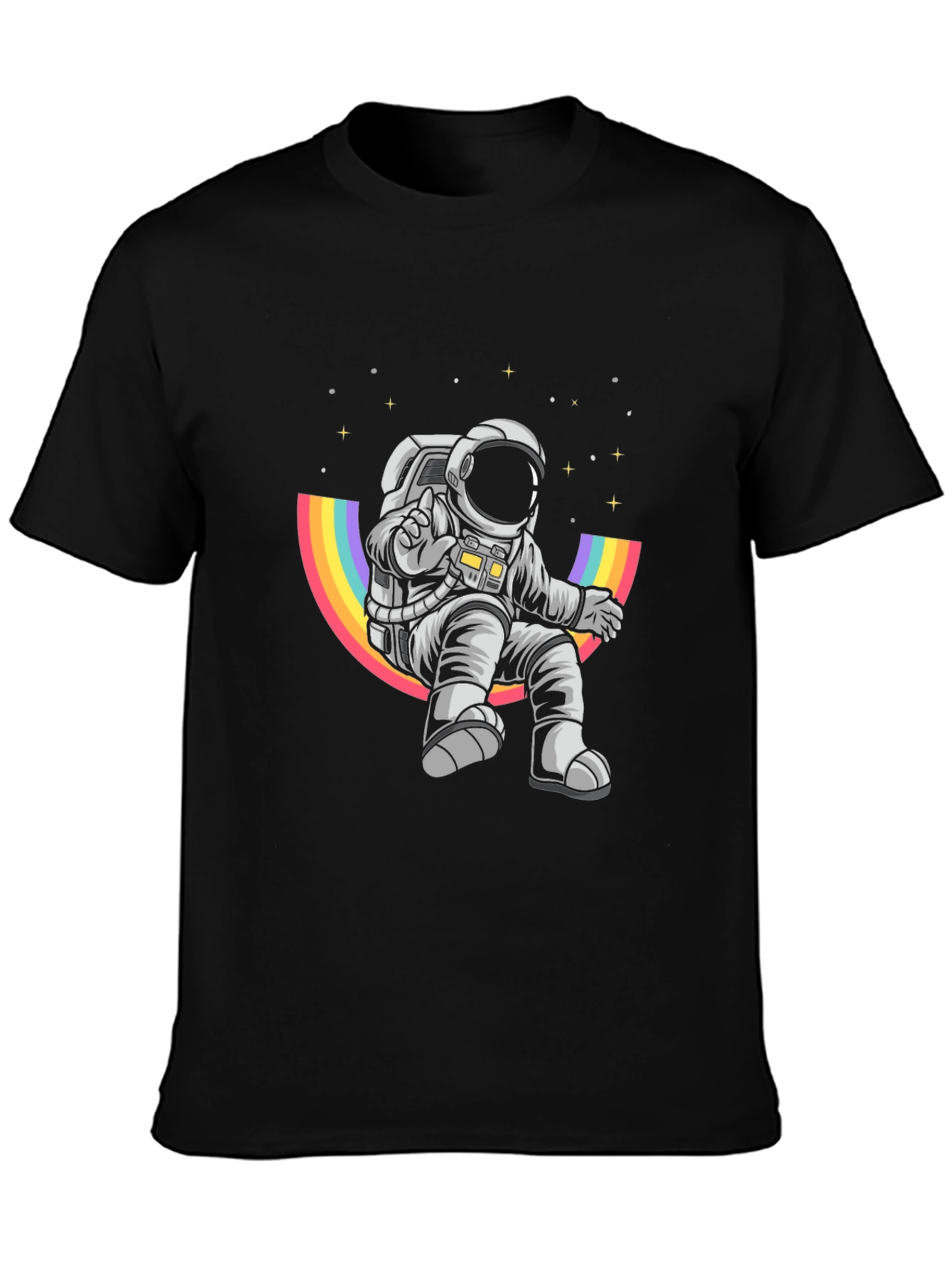 Astronaut Rainbow T-Shirt - Space Adventure Tee