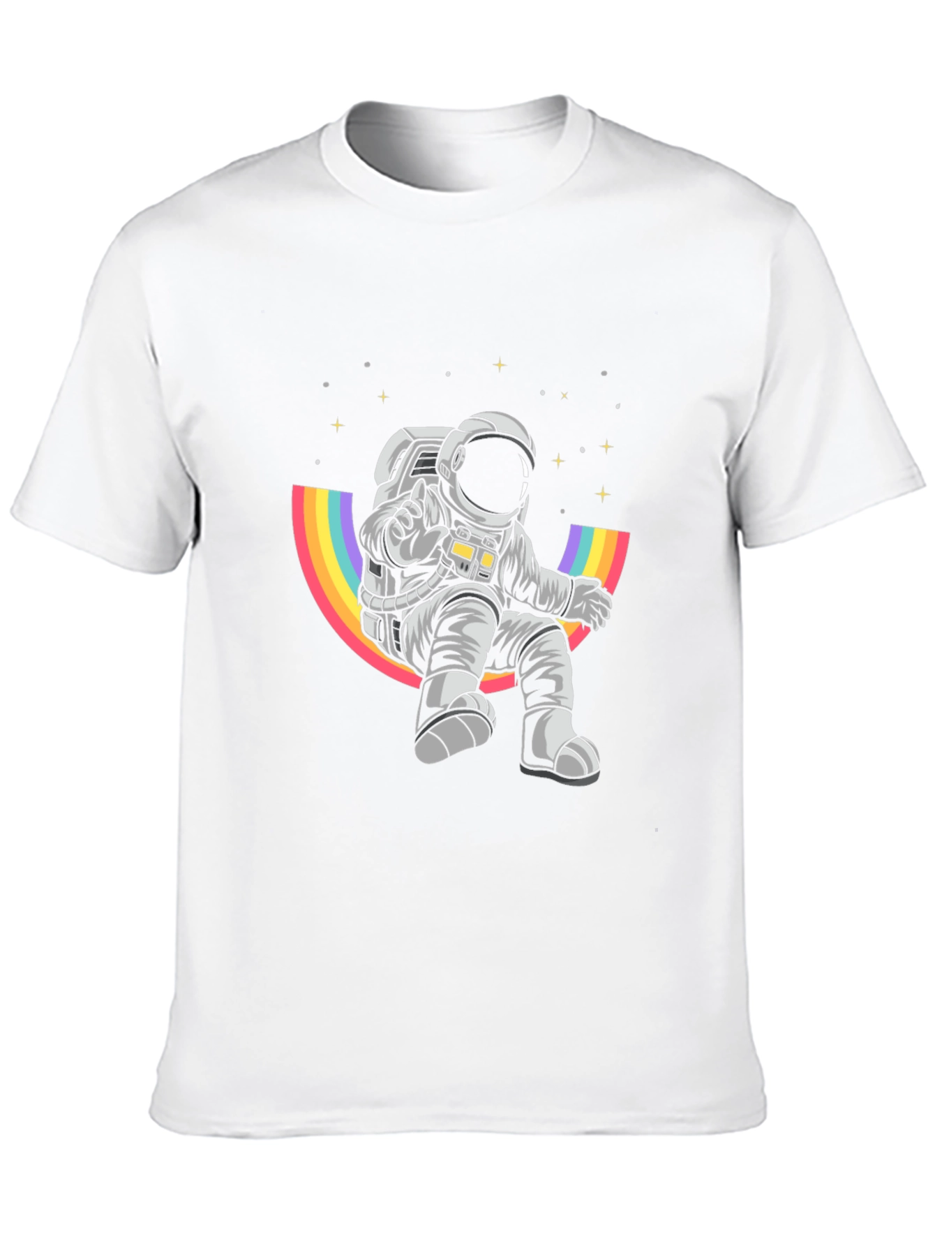 Astronaut Rainbow T-Shirt - Space Adventure Tee