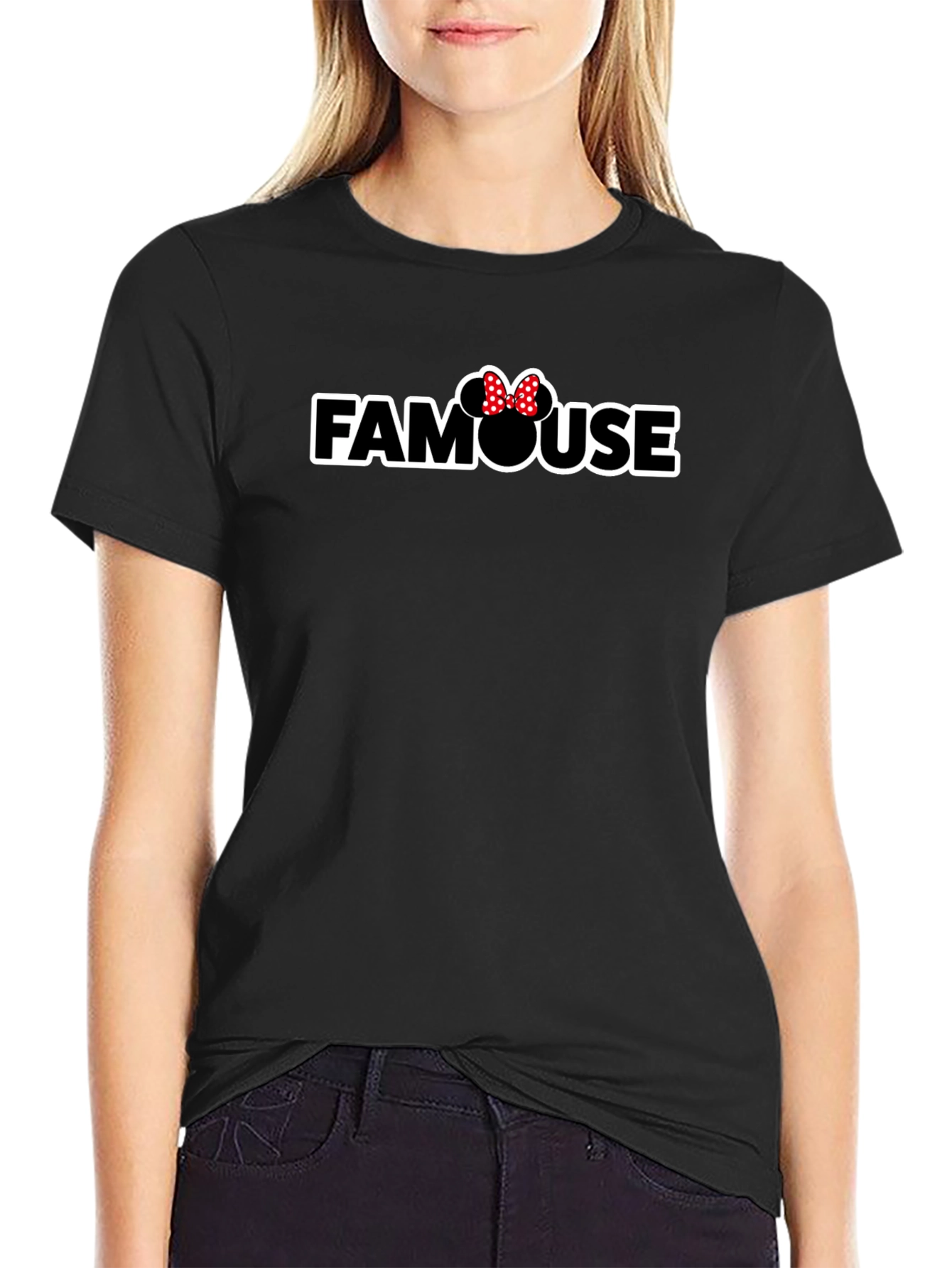 Famouse Mickey Mouse Inspired Black T-Shirt