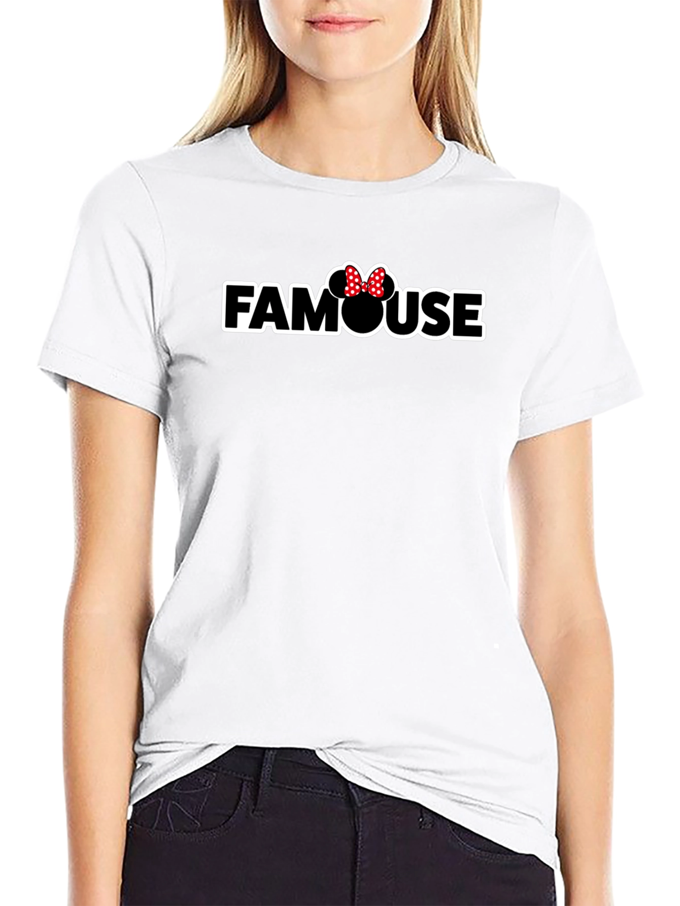 Famouse Mickey Mouse Inspired Black T-Shirt