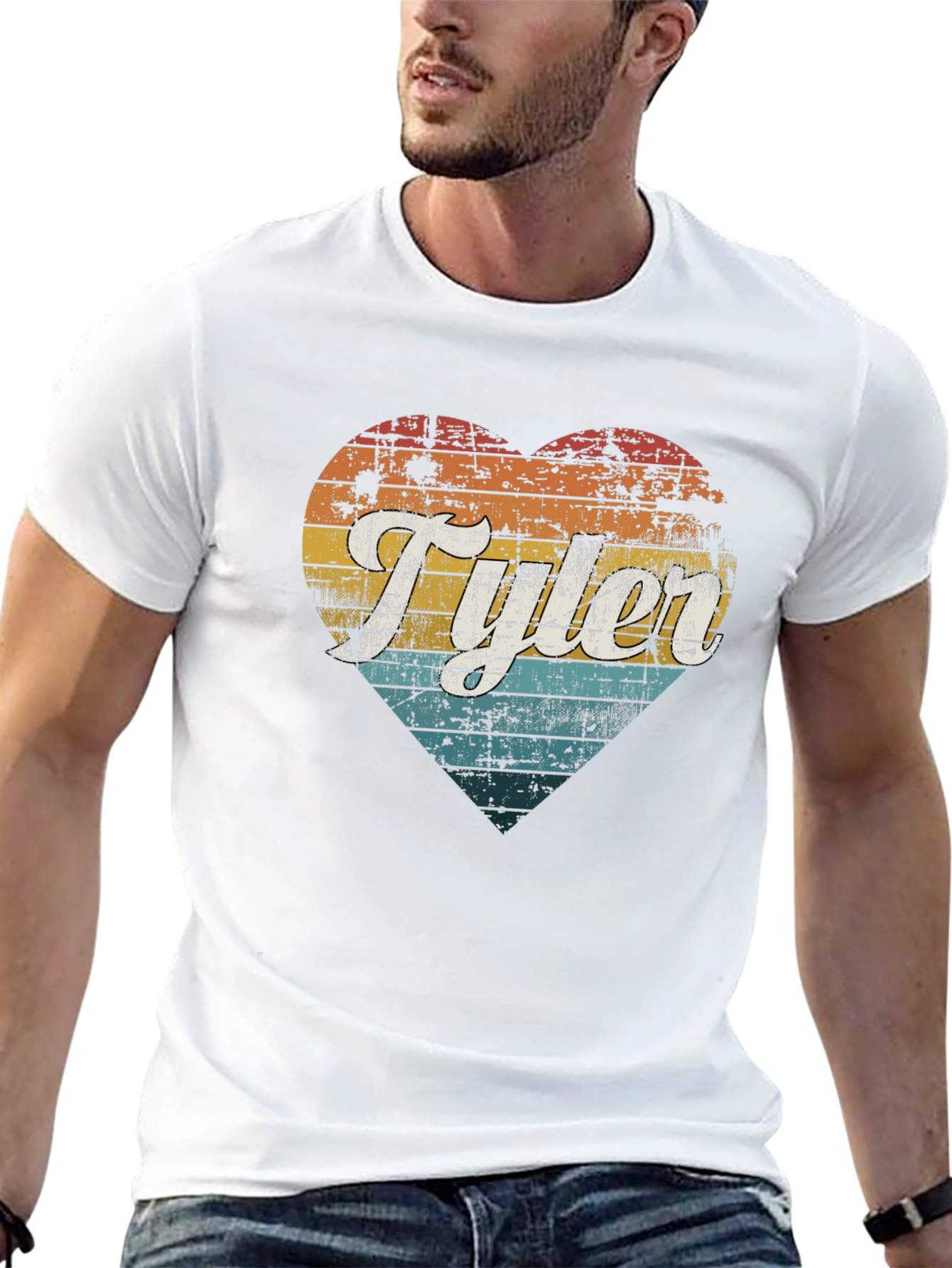 Retro Tyler Heart Graphic Tee