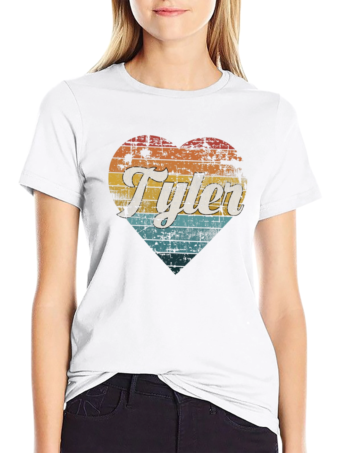 Retro Tyler Heart Graphic Tee