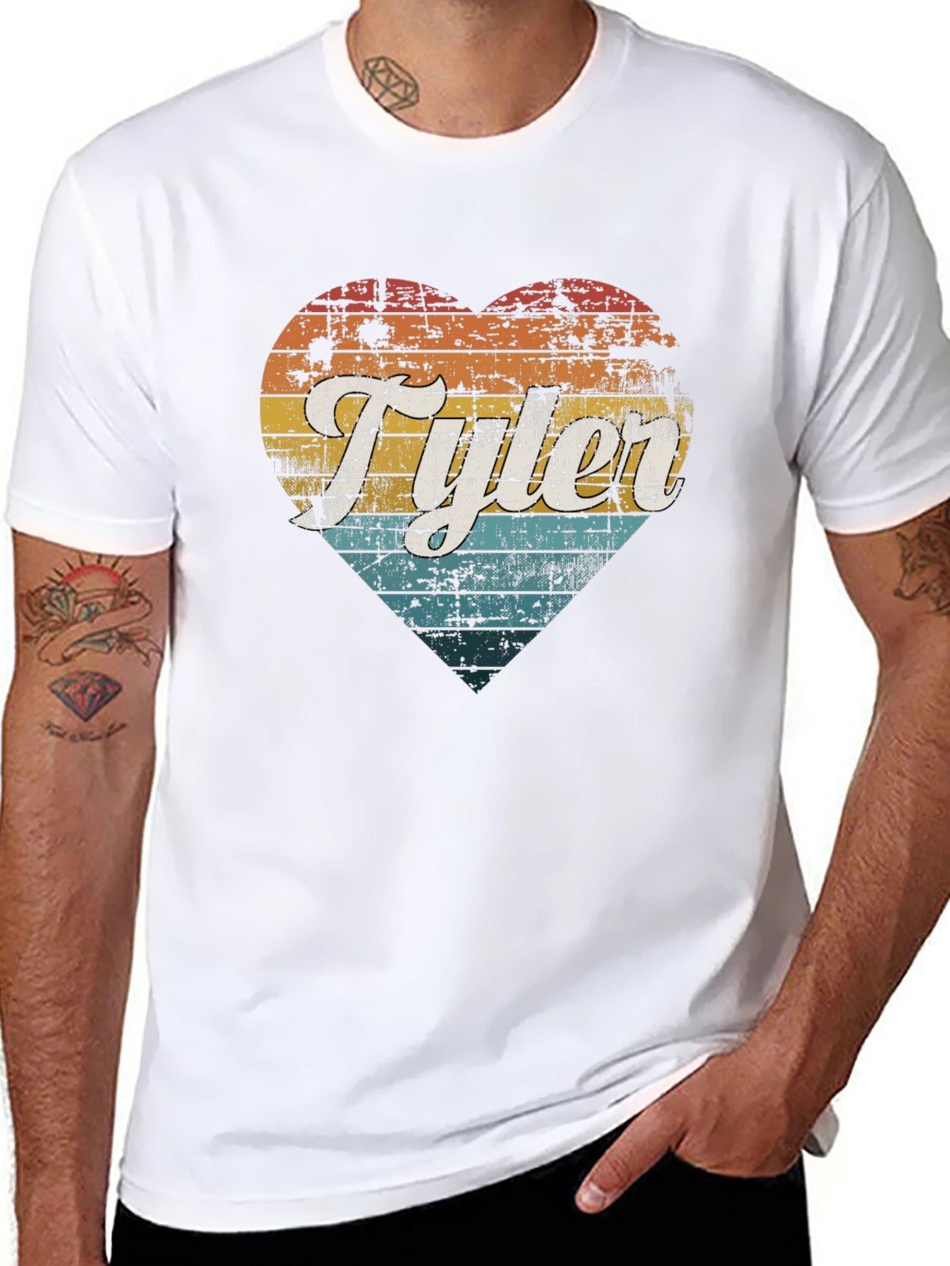 Retro Tyler Heart Graphic Tee