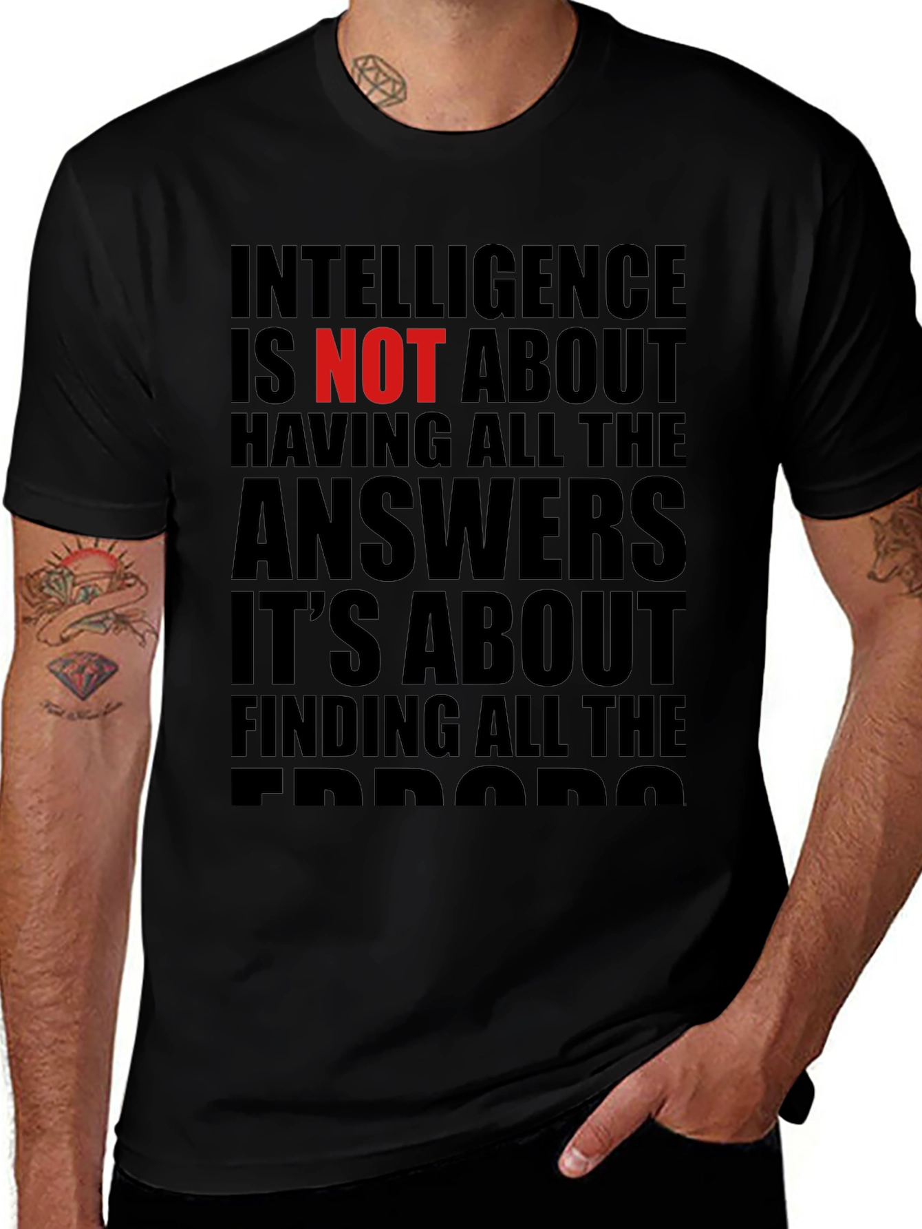 Intelligence is NOT About Answers T-Shirt