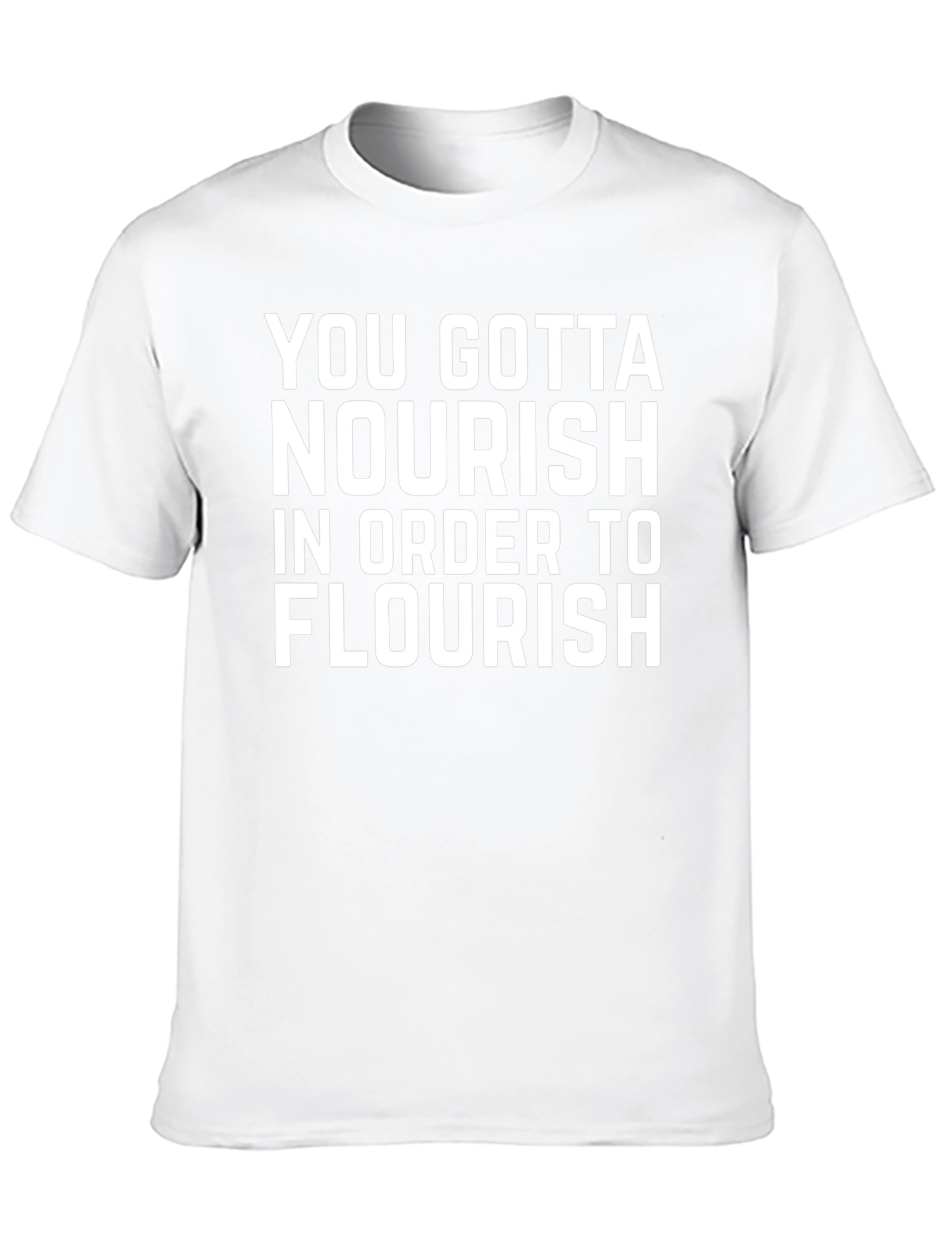 Nourish to Flourish Black T-Shirt