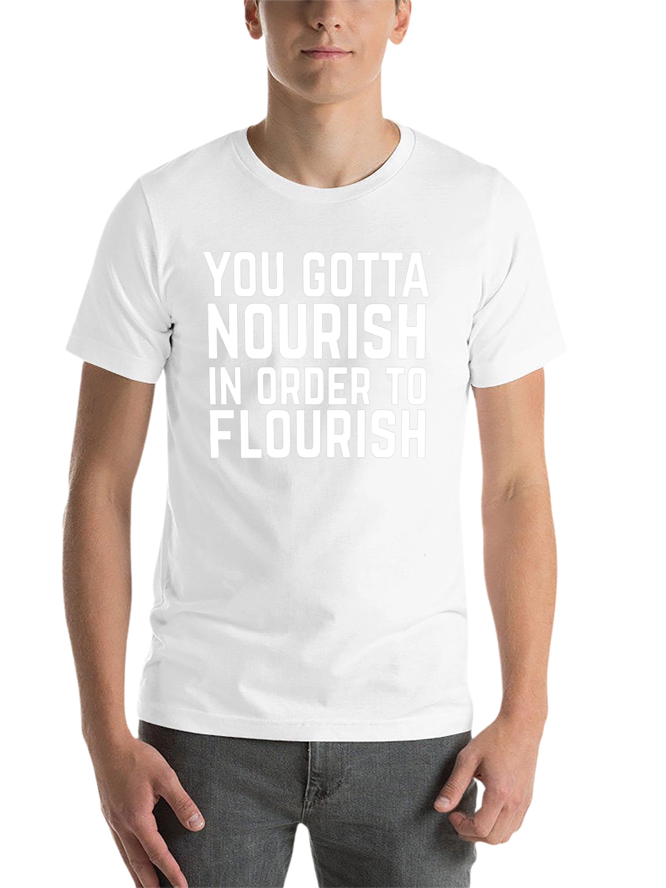 Nourish to Flourish Black T-Shirt