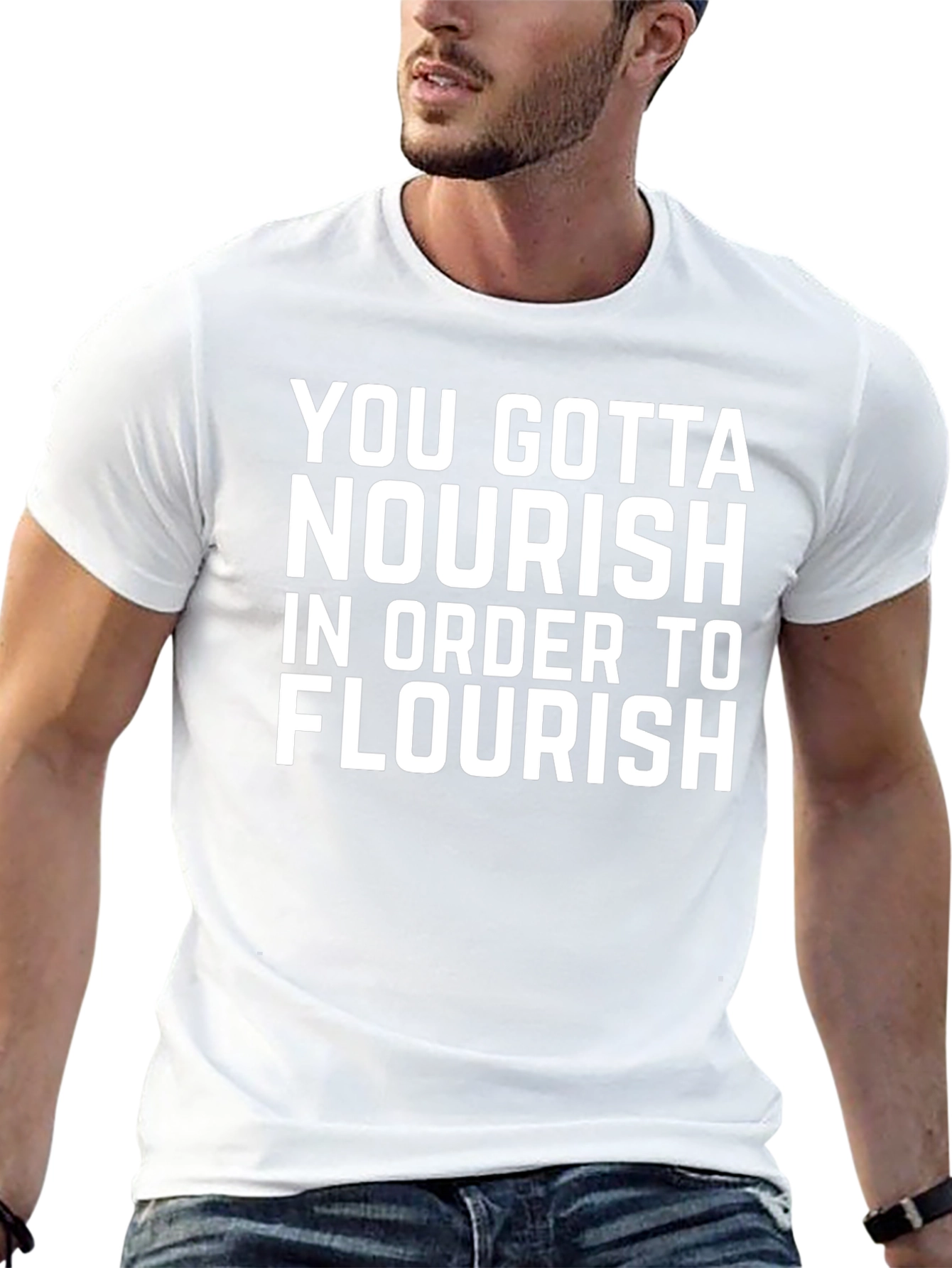 Nourish to Flourish Black T-Shirt