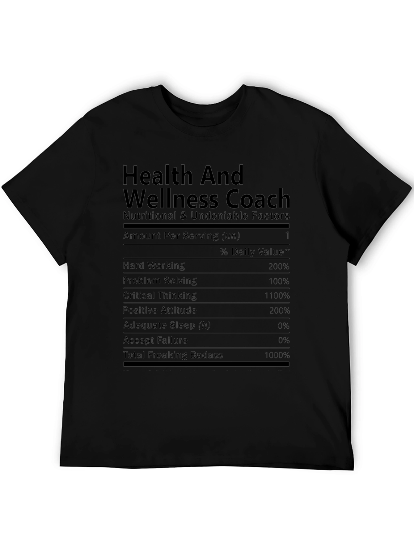 Health and Wellness Coach Funny T-Shirt