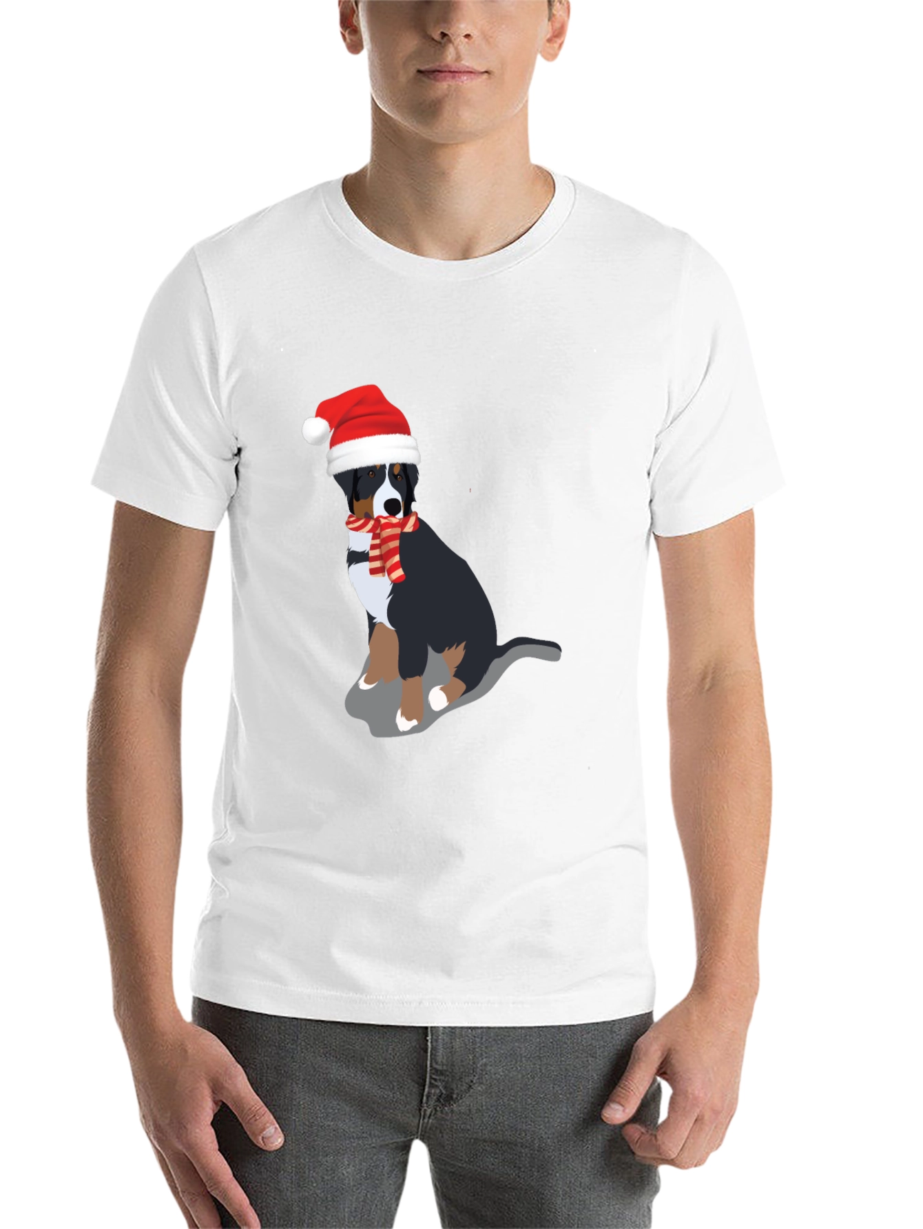 Festive Dog Graphic Tee