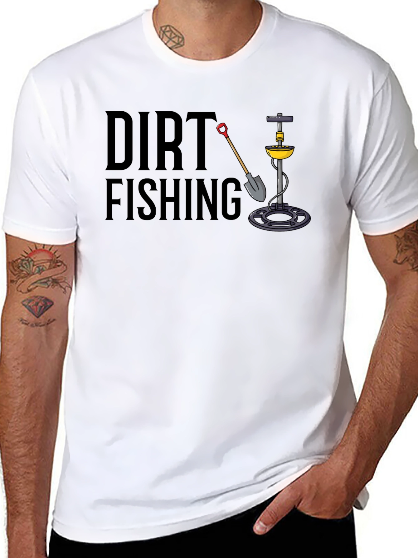 Dirt Fishing T-Shirt - Metal Detecting Tee