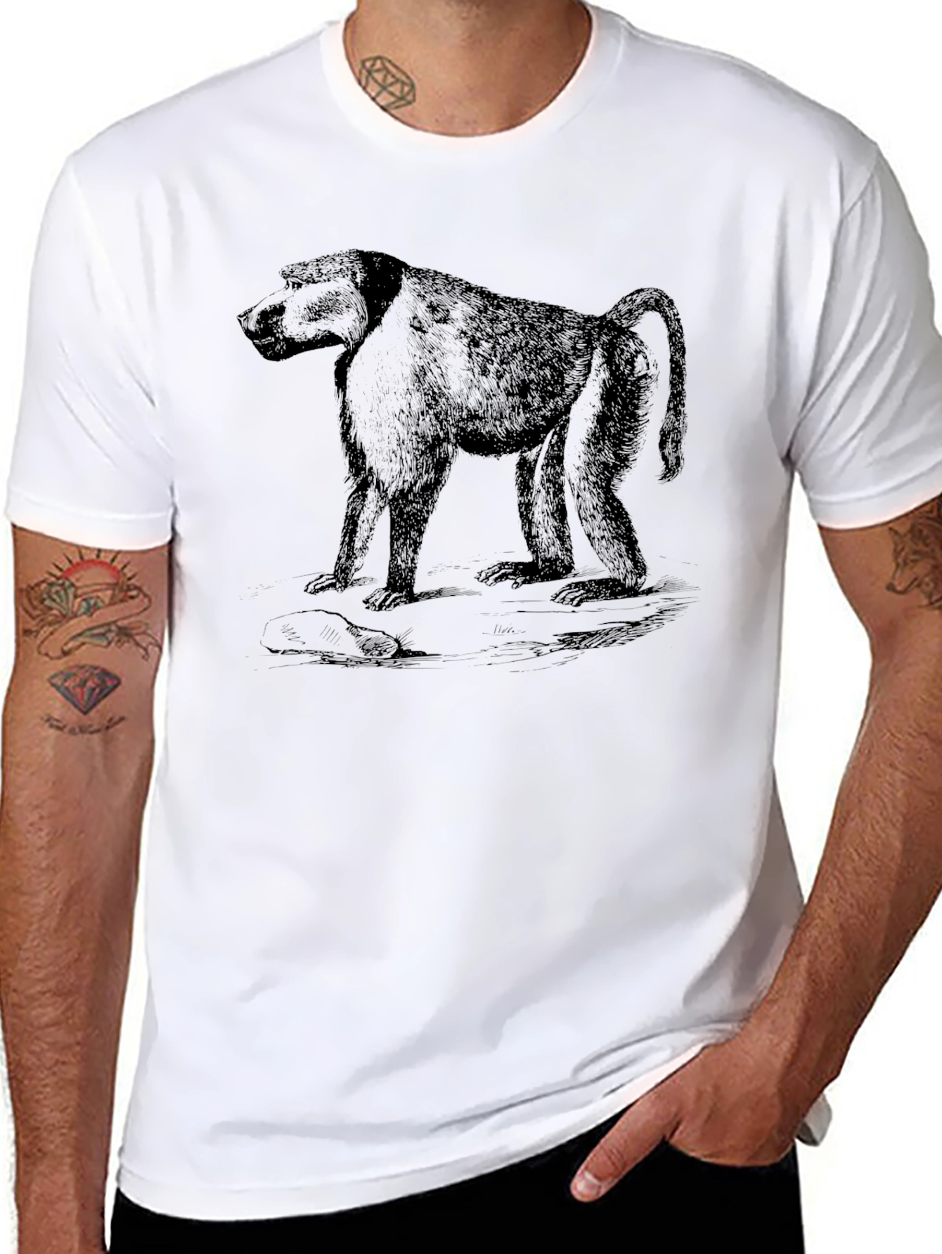 Black Baboon Graphic Tee