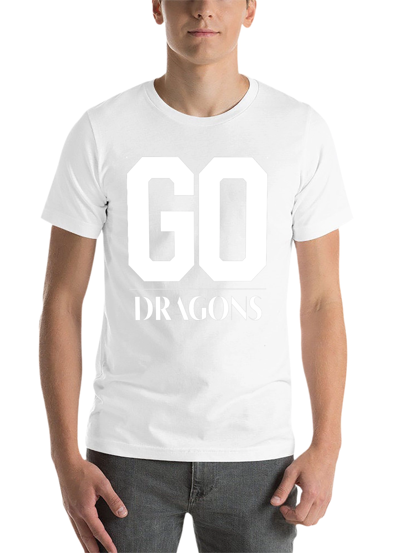 Go Dragons T-Shirt Black Cotton Graphic Tee