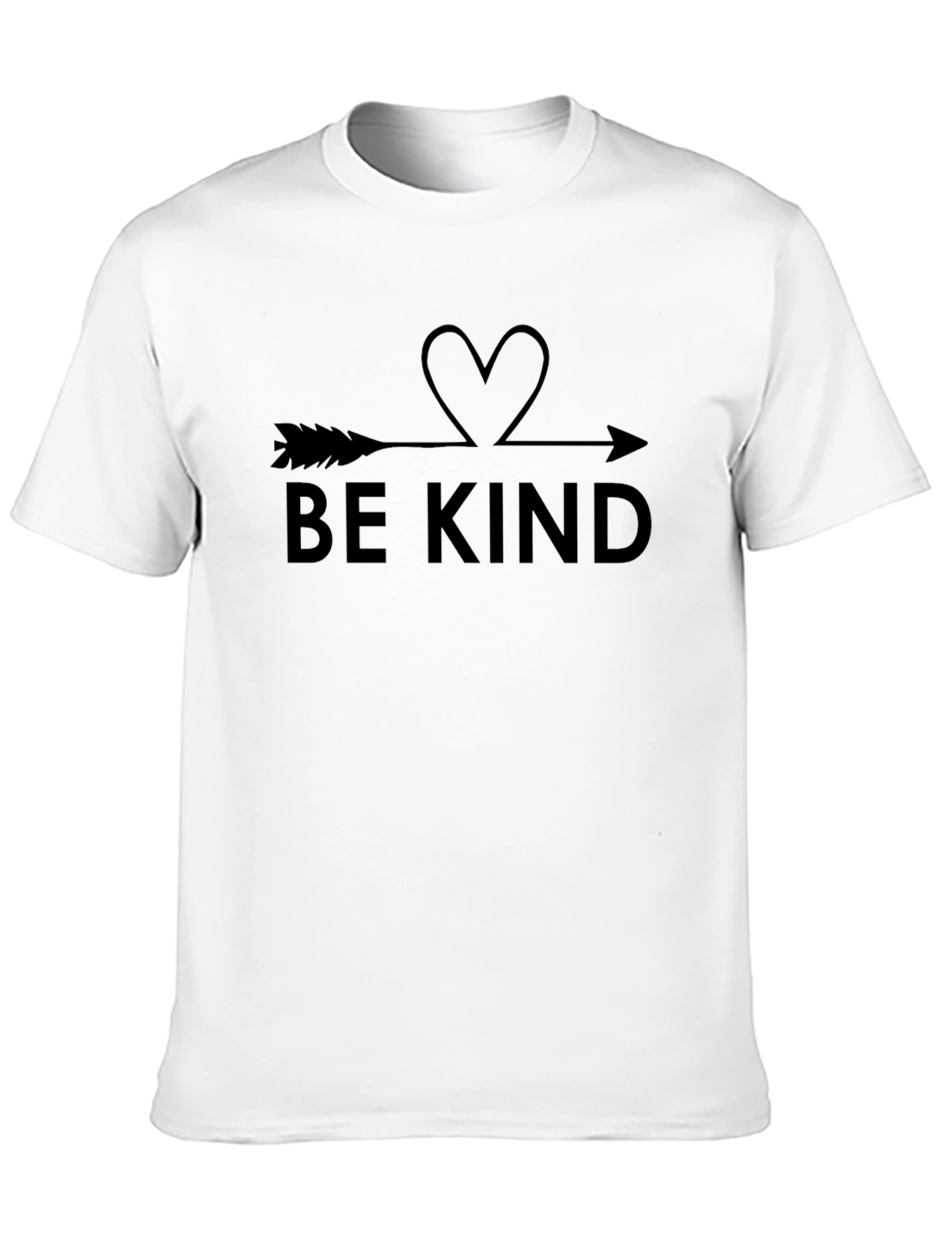 Be Kind Arrow Heart Black T-Shirt