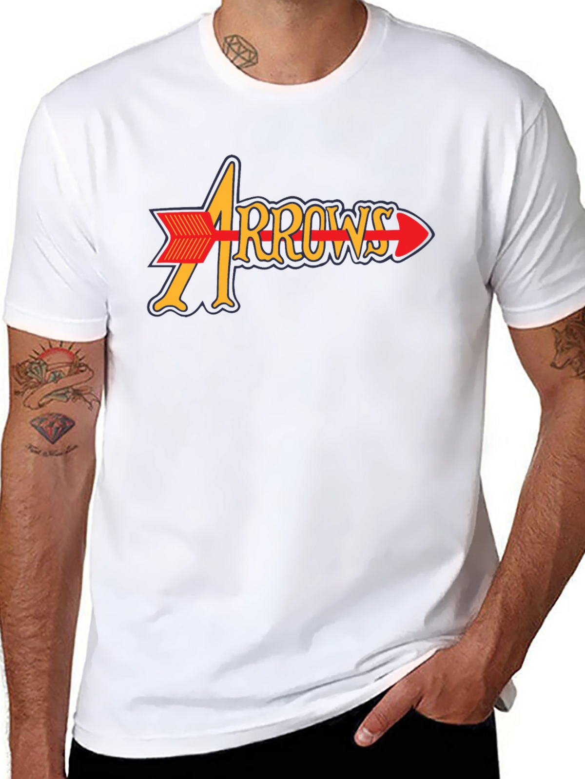Arrows Graphic Tee - Stylish Cotton Shirt